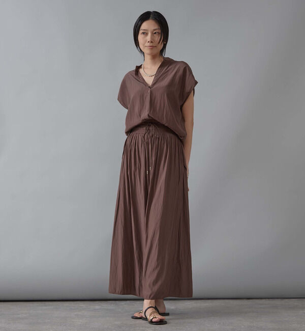 Liesse「シャーリングナロースカート」|スカート|