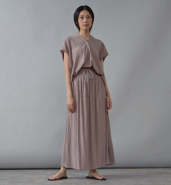 Liesse「シャーリングナロースカート」|スカート|