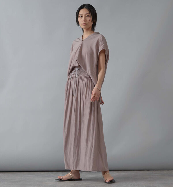 Liesse「シャーリングナロースカート」|スカート|