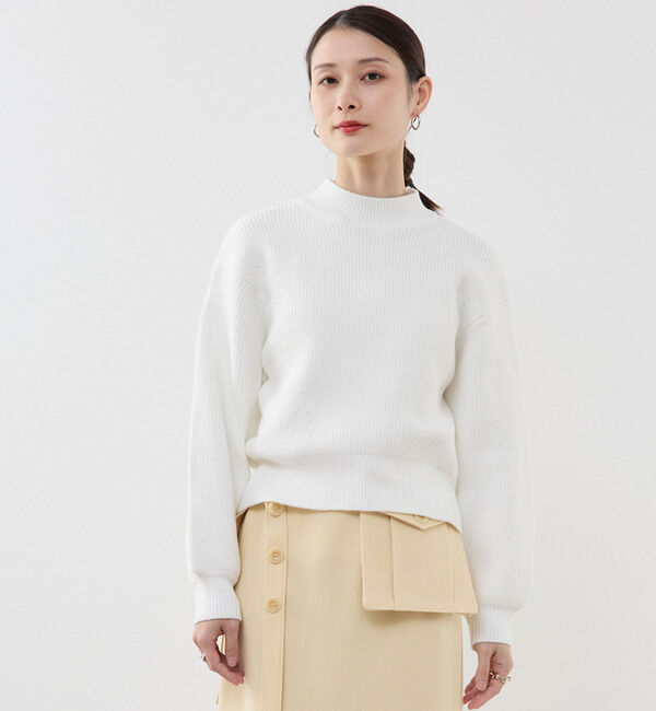 Soffitto「片畦編みニット」|ニット・セーター|オフホワイト