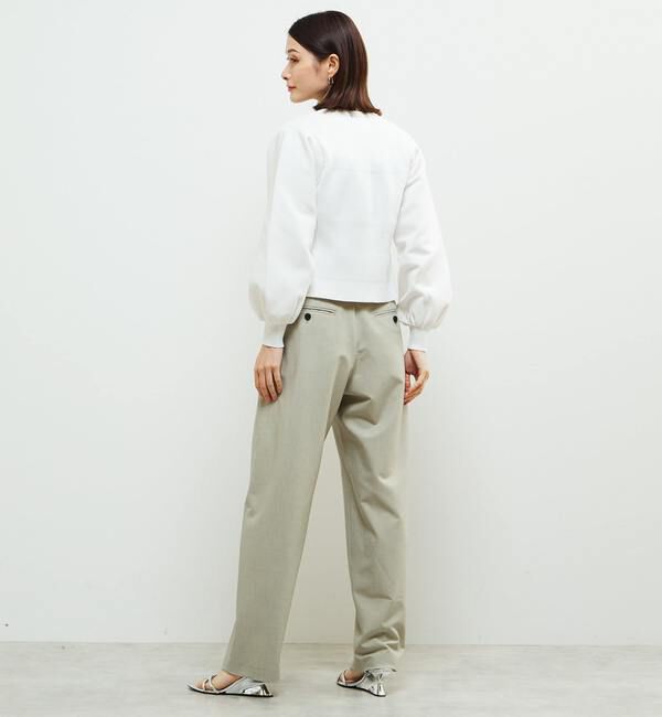 Soffitto「リブ切り替えパフスリーブニット」|ニット・セーター|