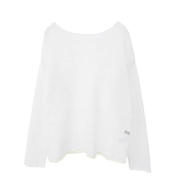 Soffitto「リネン混ボートネックシアーニット」|ニット・セーター|