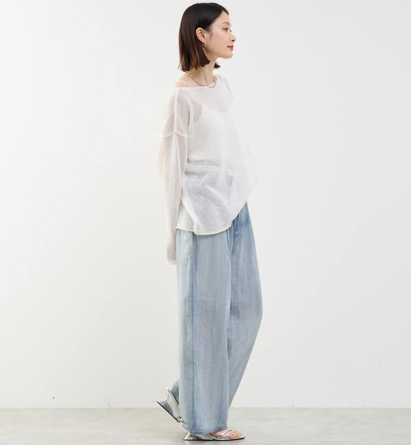 Soffitto「リネン混ボートネックシアーニット」|ニット・セーター|