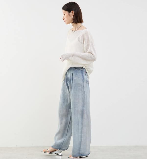Soffitto「リネン混ボートネックシアーニット」|ニット・セーター|
