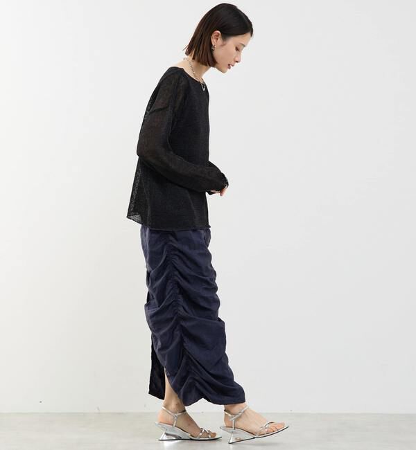 Soffitto「リネン混ボートネックシアーニット」|ニット・セーター|