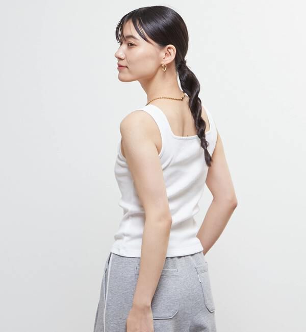Soffitto「スクエアネックリブタンクトップ」|タンクトップ|