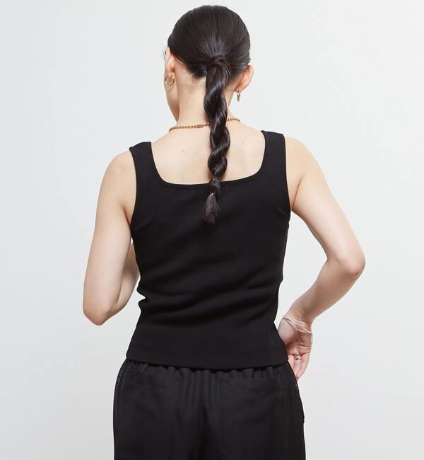 Soffitto「スクエアネックリブタンクトップ」|タンクトップ|