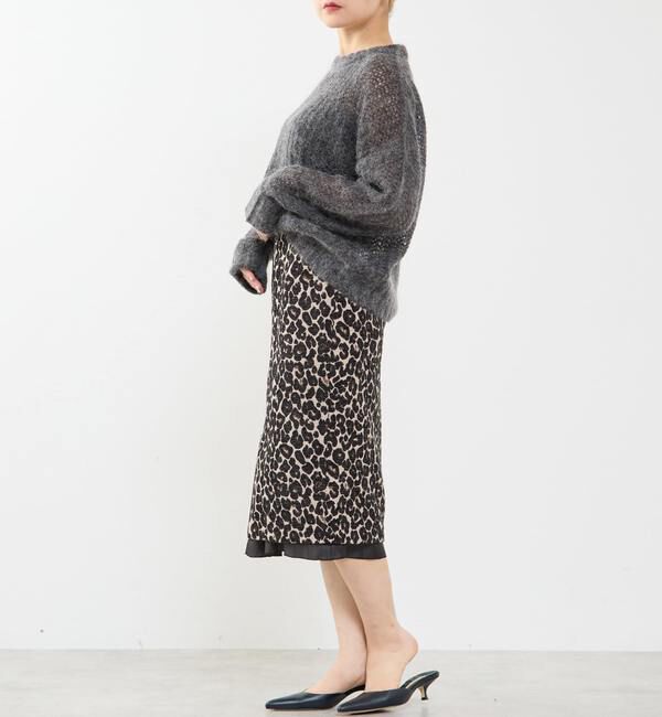 Soffitto「ローゲージシアーモヘヤ混ニットプルオーバー」|ニット・セーター|