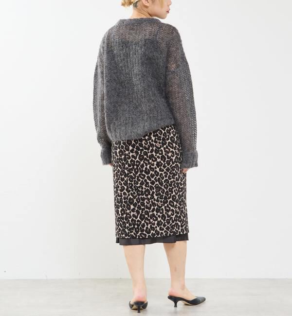 Soffitto「ローゲージシアーモヘヤ混ニットプルオーバー」|ニット・セーター|