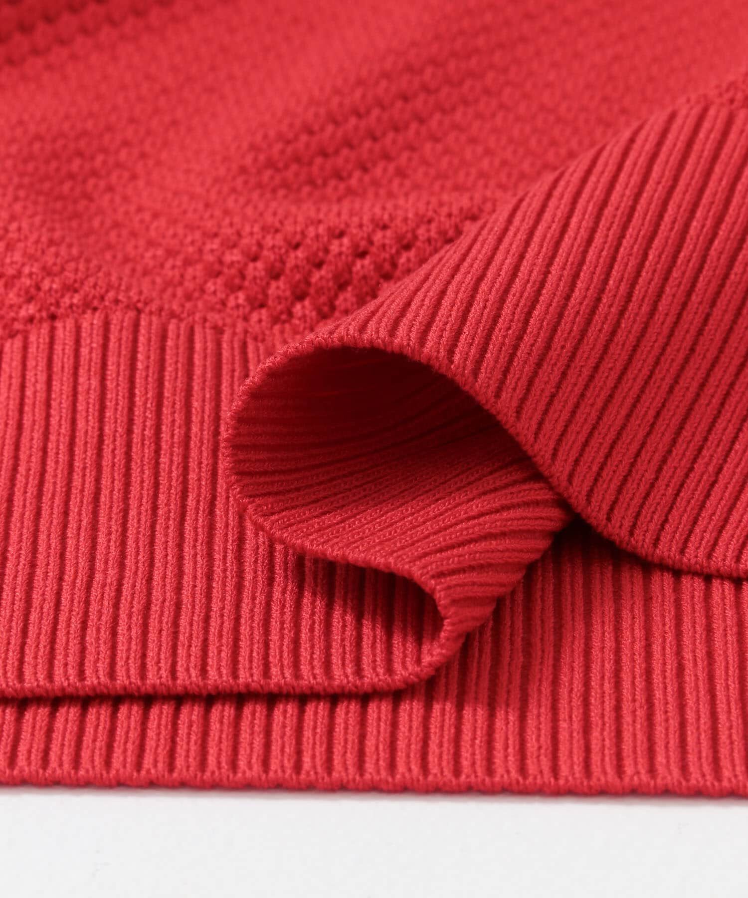 URBAN RESEARCH DOORS「FORK&SPOON　メッシュパターンニットポロシャツ」|ニット・セーター|