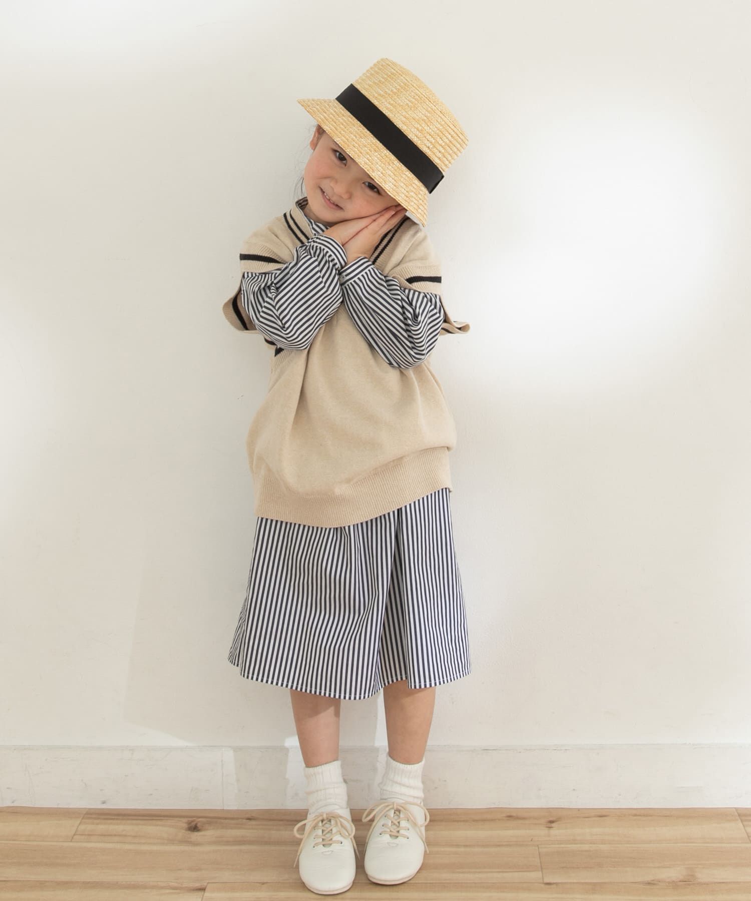 URBAN RESEARCH DOORS「『親子リンク』Vネックニットベスト(KIDS)」|ニット・セーター|