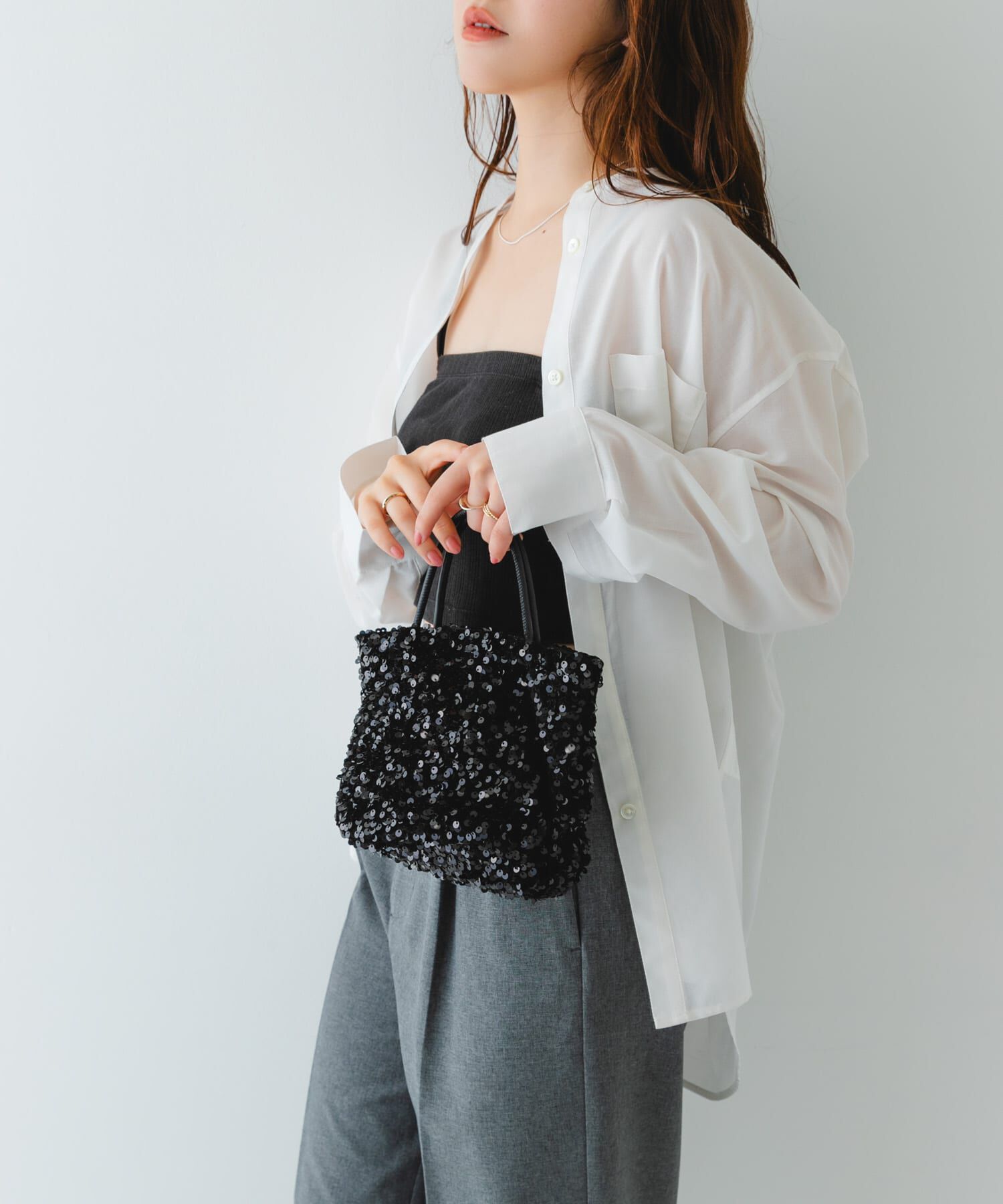 RODE SKO「チェーン付きスパンコールバッグ」|ショルダー・メッセンジャー|