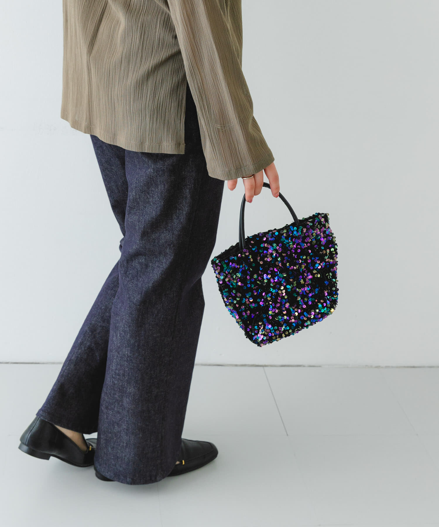 RODE SKO「チェーン付きスパンコールバッグ」|ショルダー・メッセンジャー|