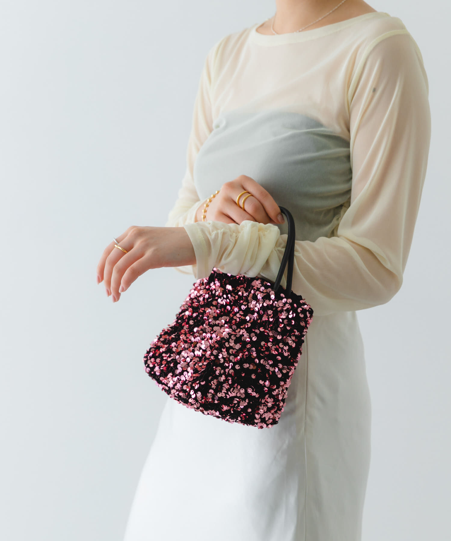 RODE SKO「チェーン付きスパンコールバッグ」|ショルダー・メッセンジャー|