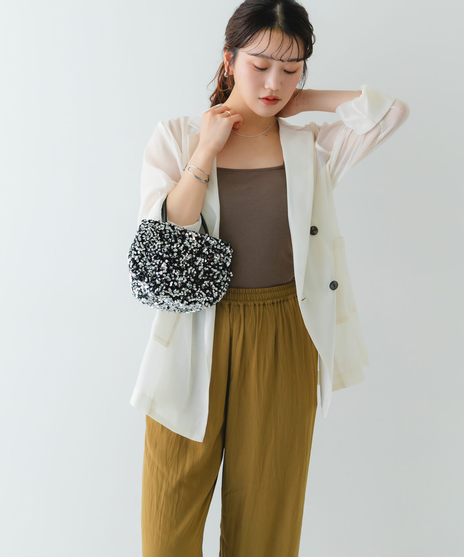 RODE SKO「チェーン付きスパンコールバッグ」|ショルダー・メッセンジャー|