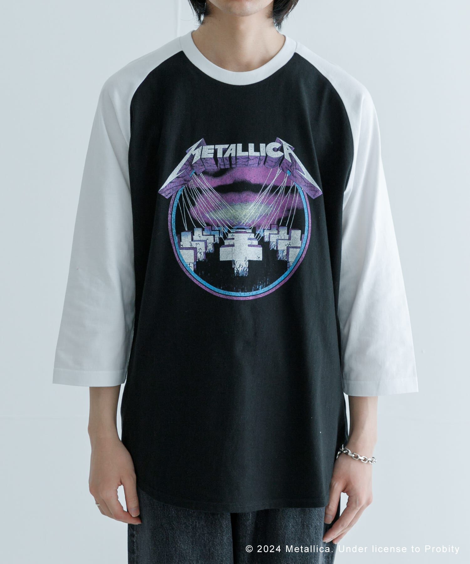 URBAN RESEARCH「URBAN RESEARCH iD　METALLICA RAGLAN T-SHIRTS」|Tシャツ・カットソー|ブラック