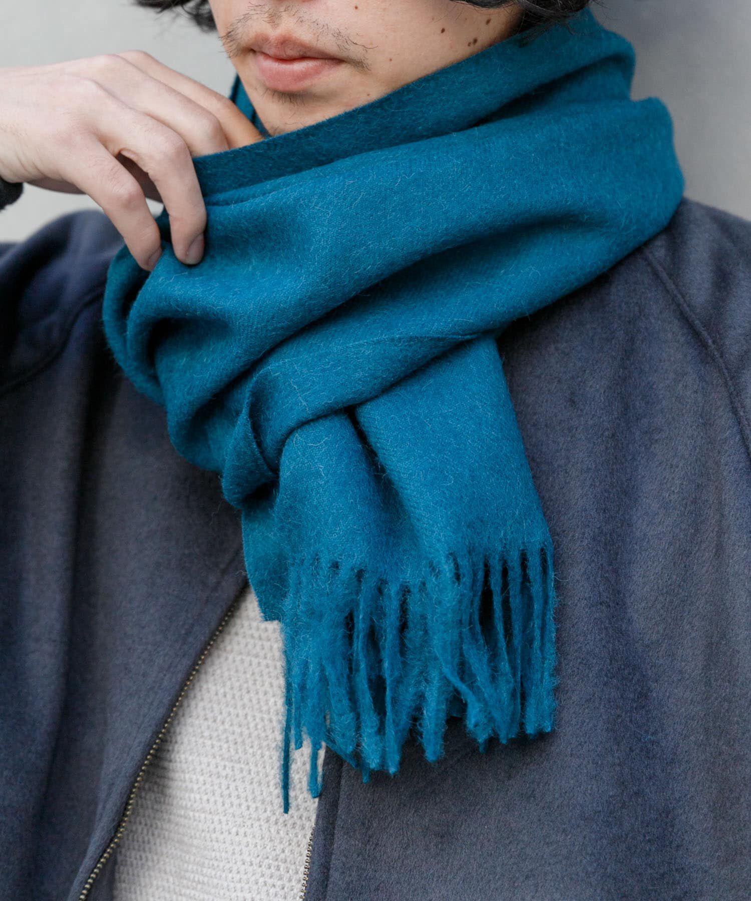 URBAN RESEARCH「THE INOUE BROTHERS　Brushed Scarf」|マフラー|ブルー系その他