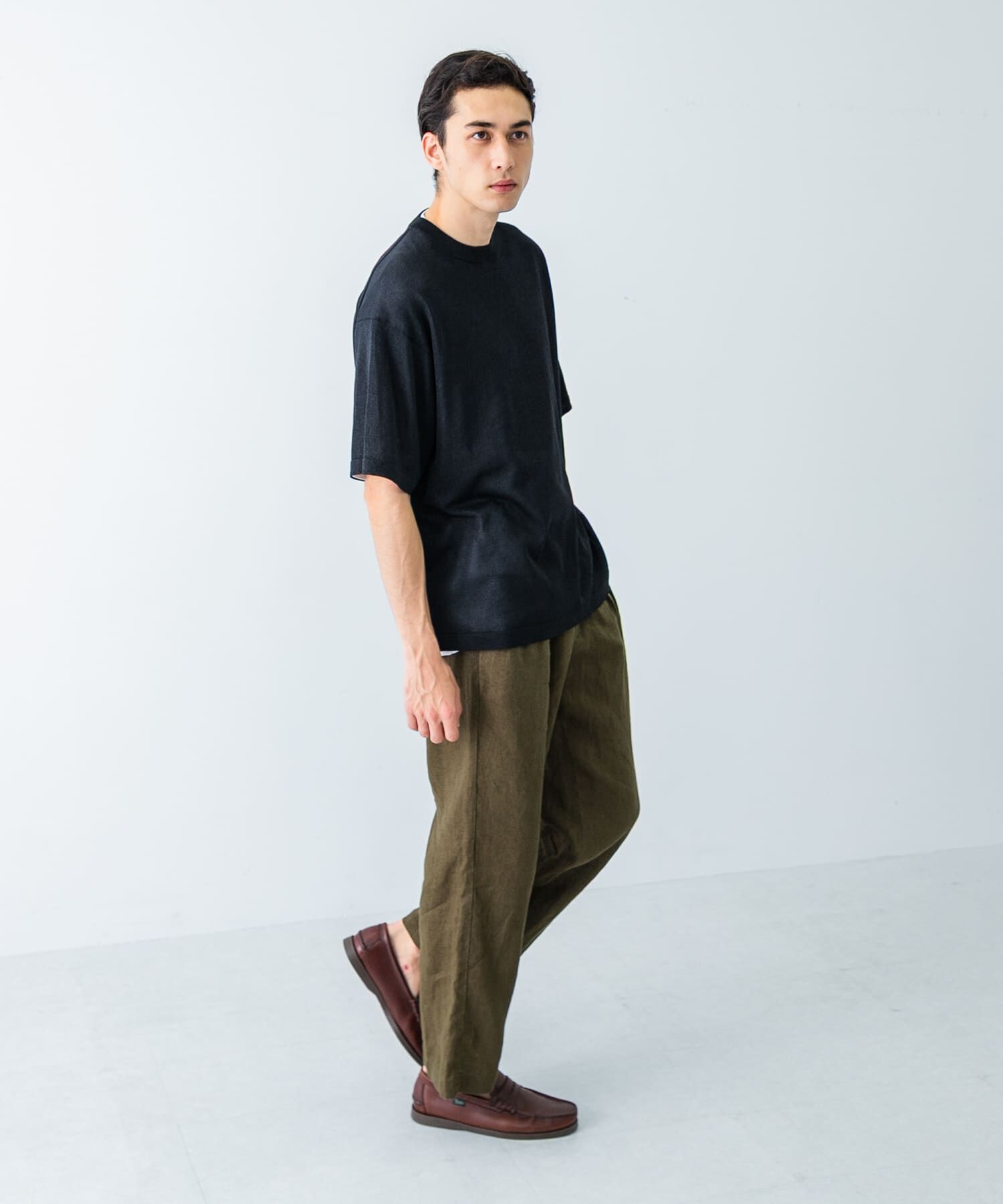 URBAN RESEARCH「『別注』crepuscule&times;UR　Washi Knit Short-Sleeve T-shirts」|ニット・セーター|