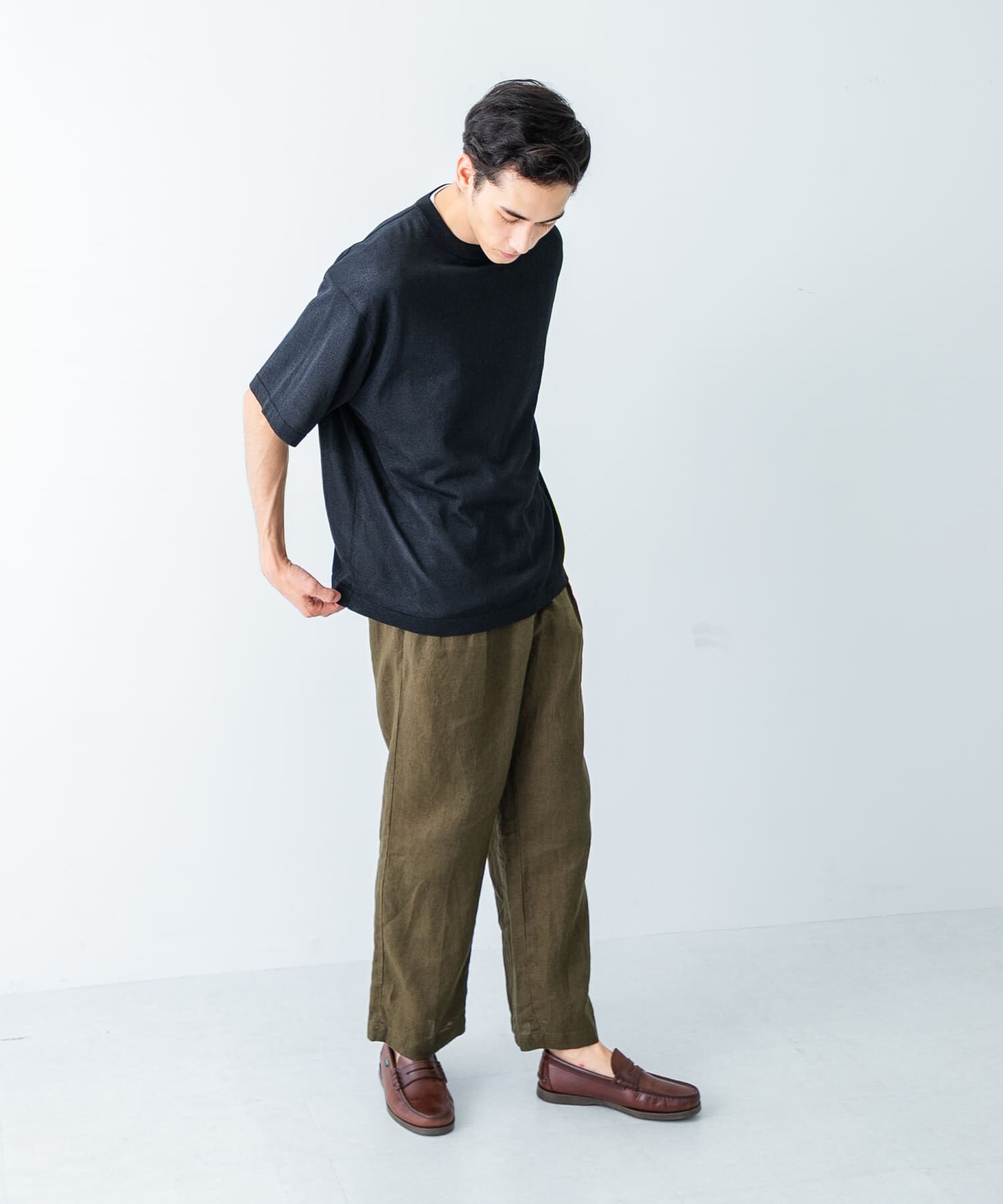 URBAN RESEARCH「『別注』crepuscule&times;UR　Washi Knit Short-Sleeve T-shirts」|ニット・セーター|