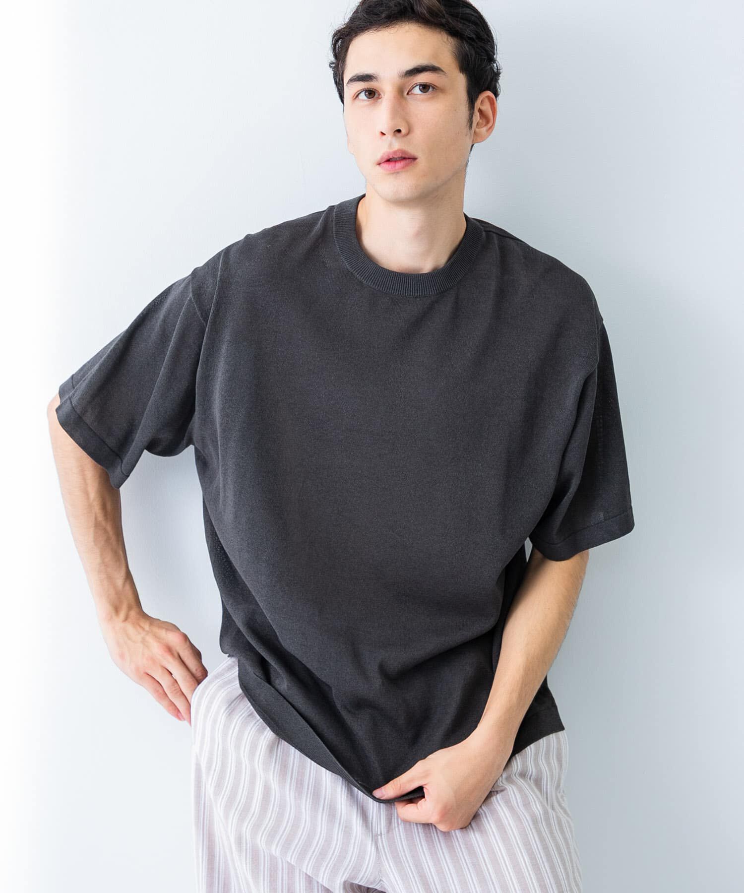URBAN RESEARCH「『別注』crepuscule&times;UR　Washi Knit Short-Sleeve T-shirts」|ニット・セーター|