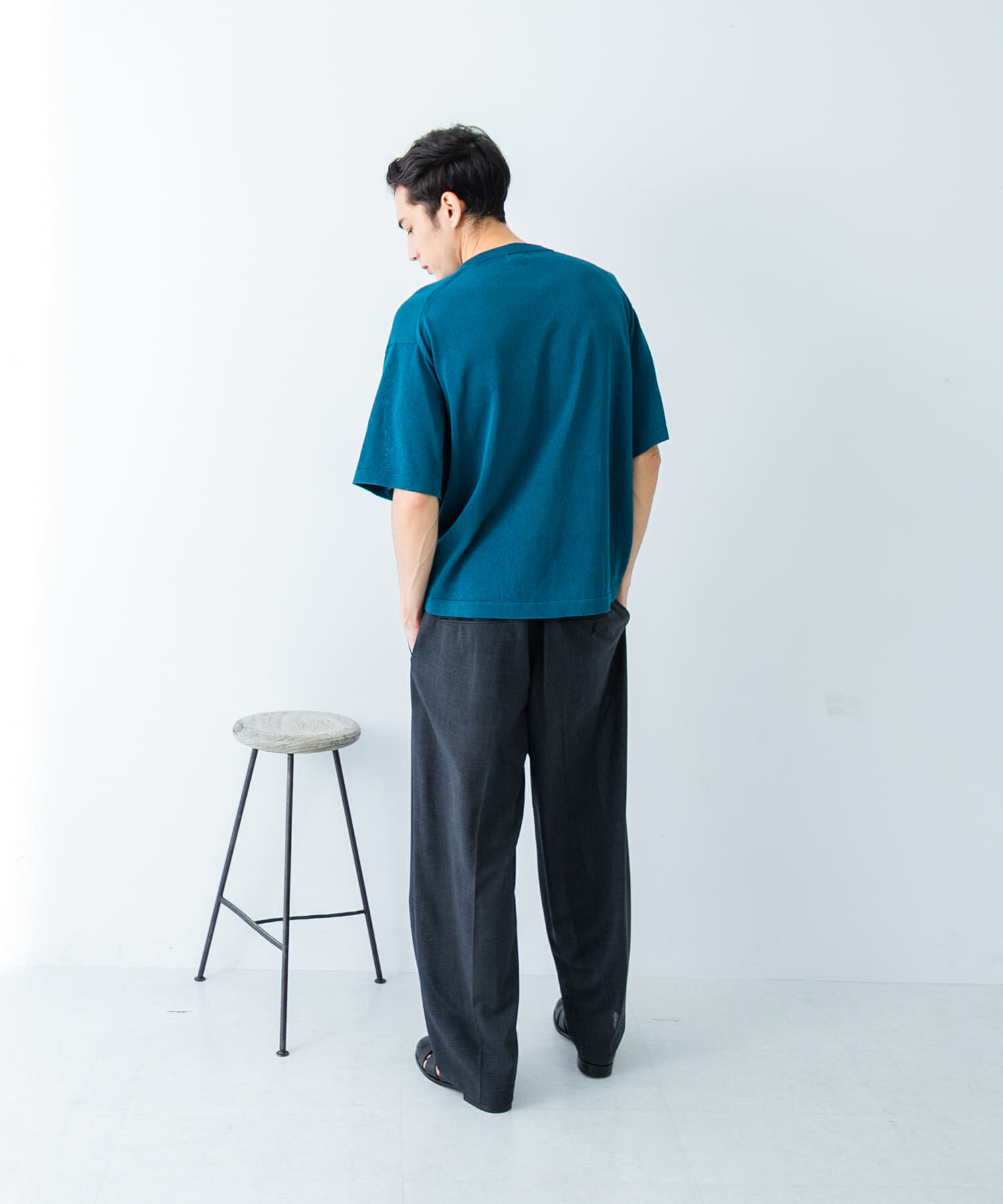 URBAN RESEARCH「『別注』crepuscule&times;UR　Washi Knit Short-Sleeve T-shirts」|ニット・セーター|