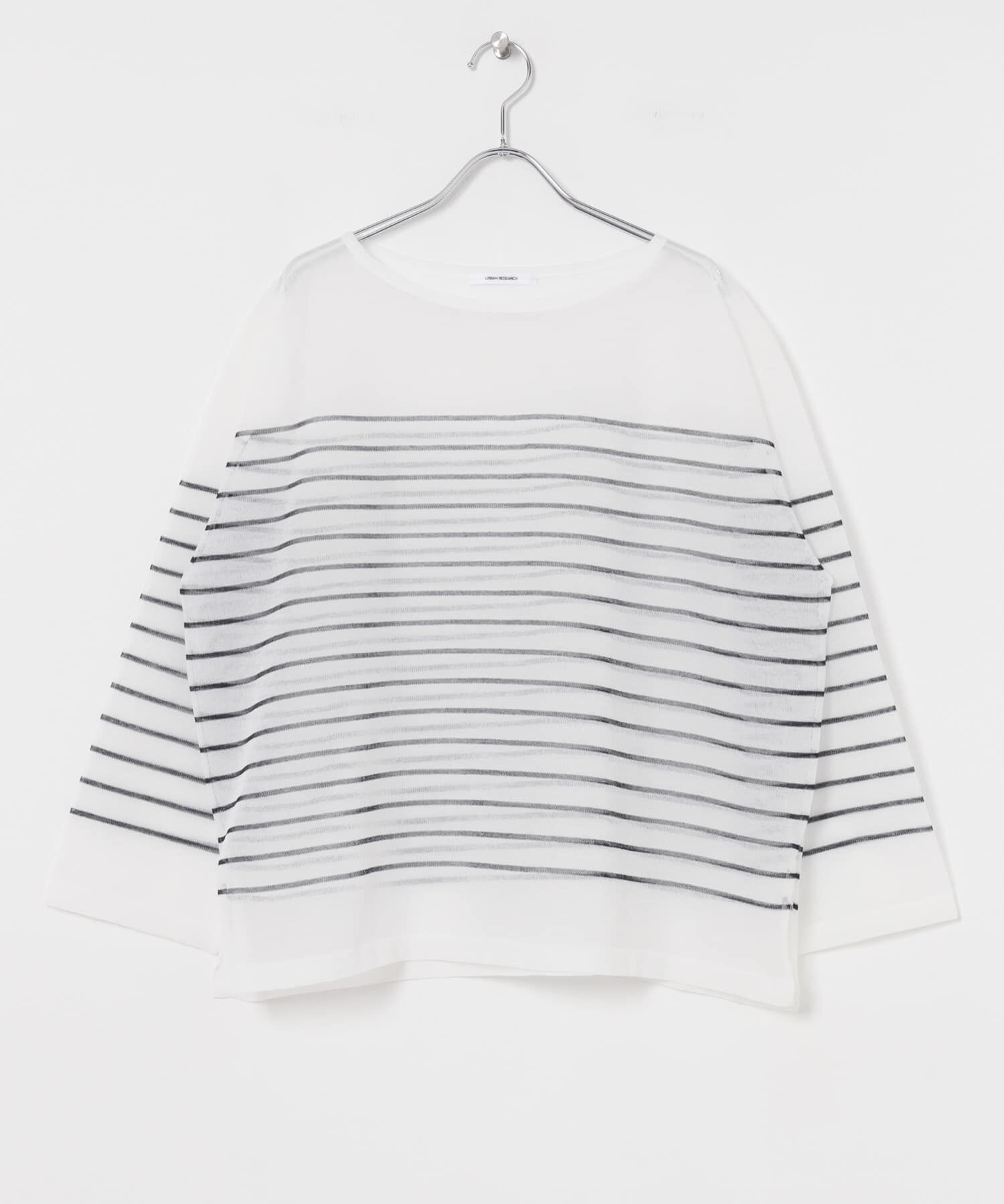 URBAN RESEARCH「ボートネックシアーニット」|ニット・セーター|