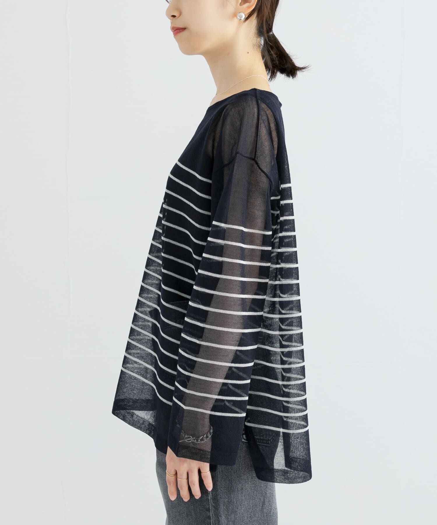 URBAN RESEARCH「ボートネックシアーニット」|ニット・セーター|