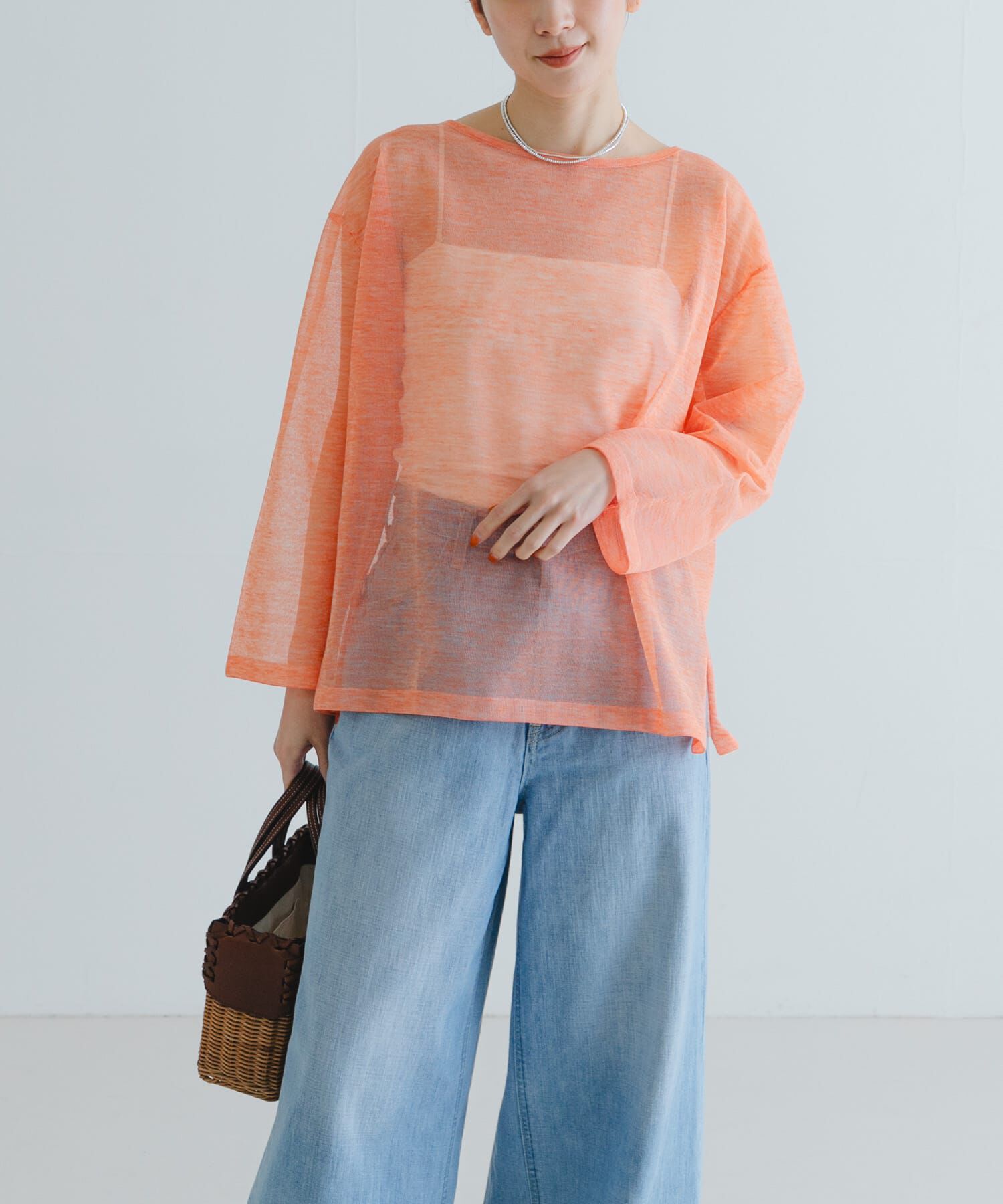 URBAN RESEARCH「ボートネックシアーニット」|ニット・セーター|