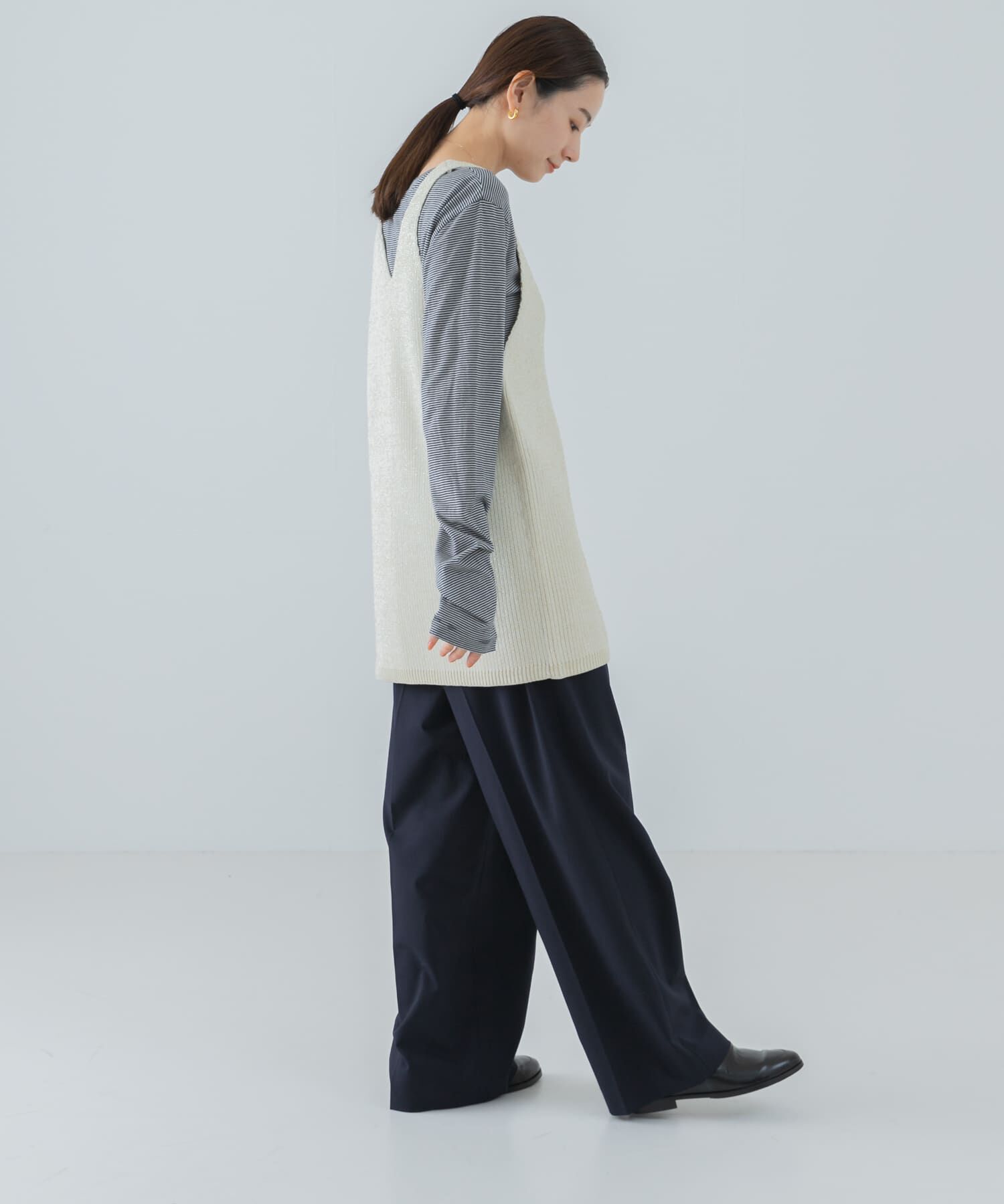 URBAN RESEARCH「チュニックラメニットベスト」|ニット・セーター|