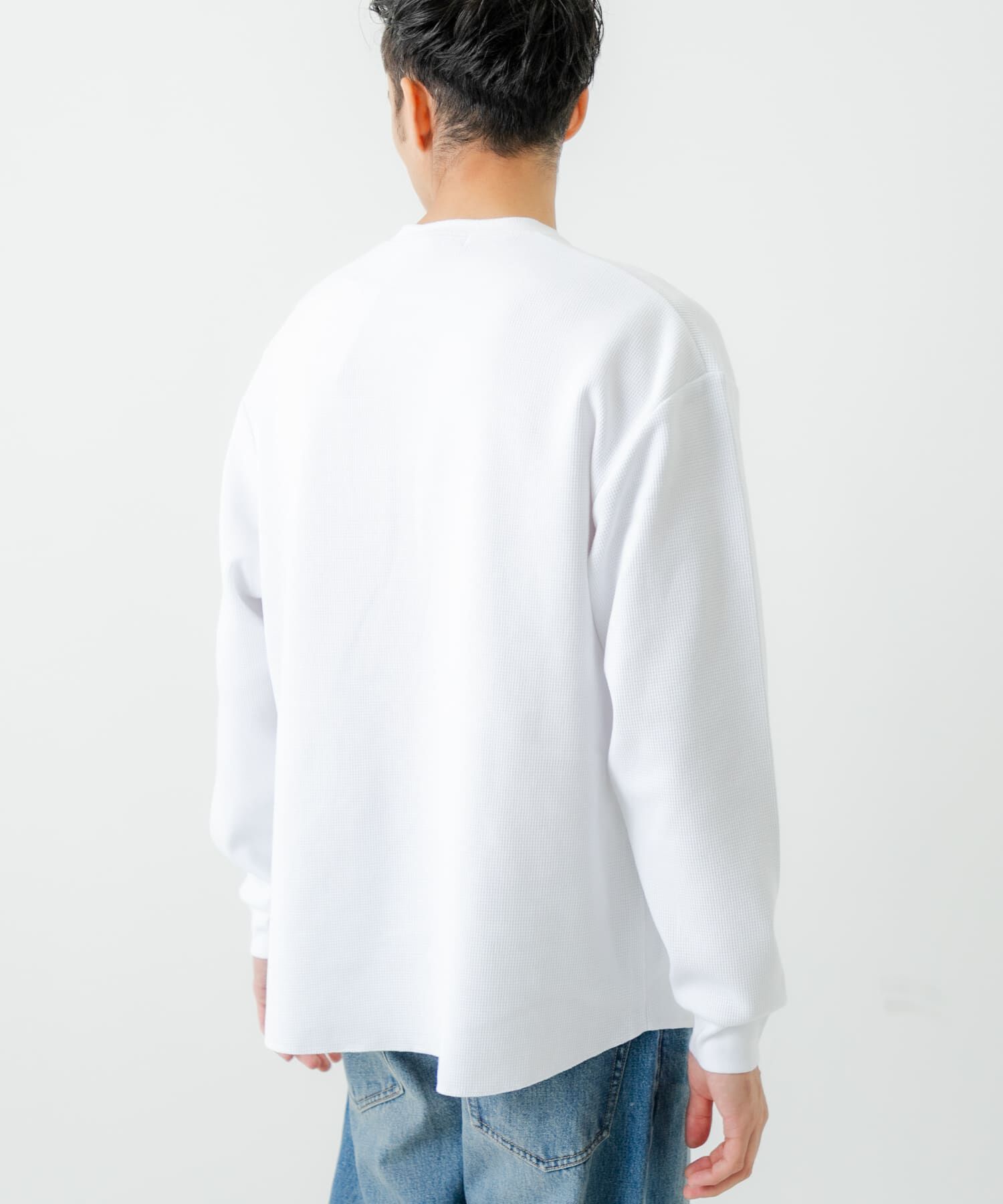 URBAN RESEARCH「『UR TECH』度詰めワッフルヘンリーロングスリーブ」|Tシャツ・カットソー|