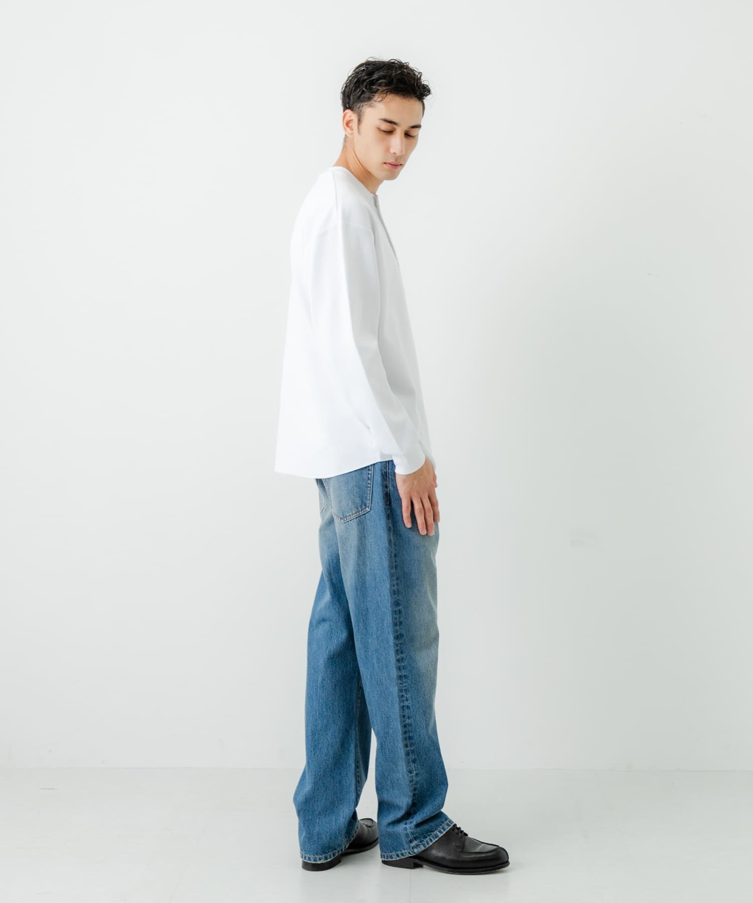 URBAN RESEARCH「『UR TECH』度詰めワッフルヘンリーロングスリーブ」|Tシャツ・カットソー|