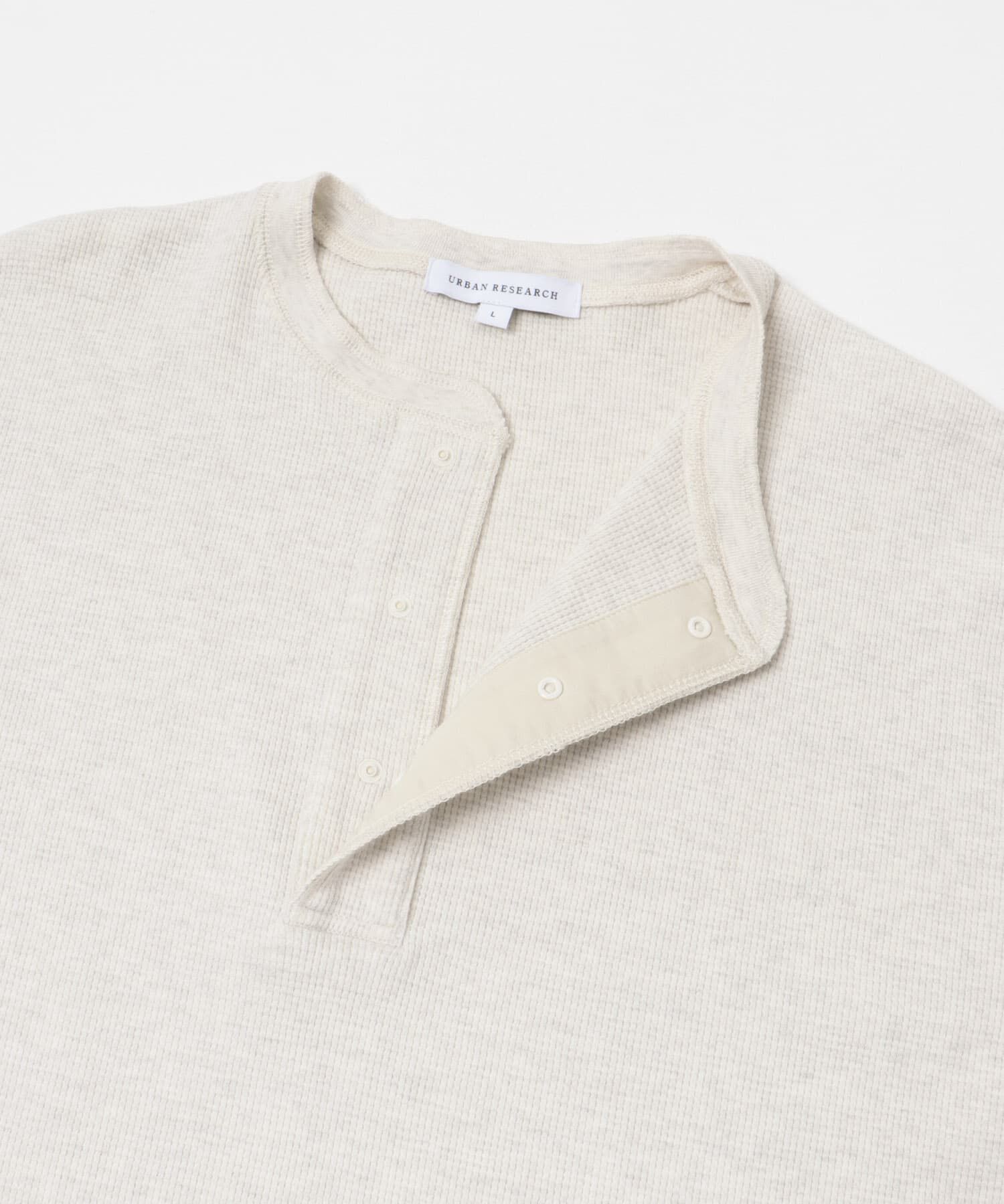 URBAN RESEARCH「『UR TECH』度詰めワッフルヘンリーロングスリーブ」|Tシャツ・カットソー|