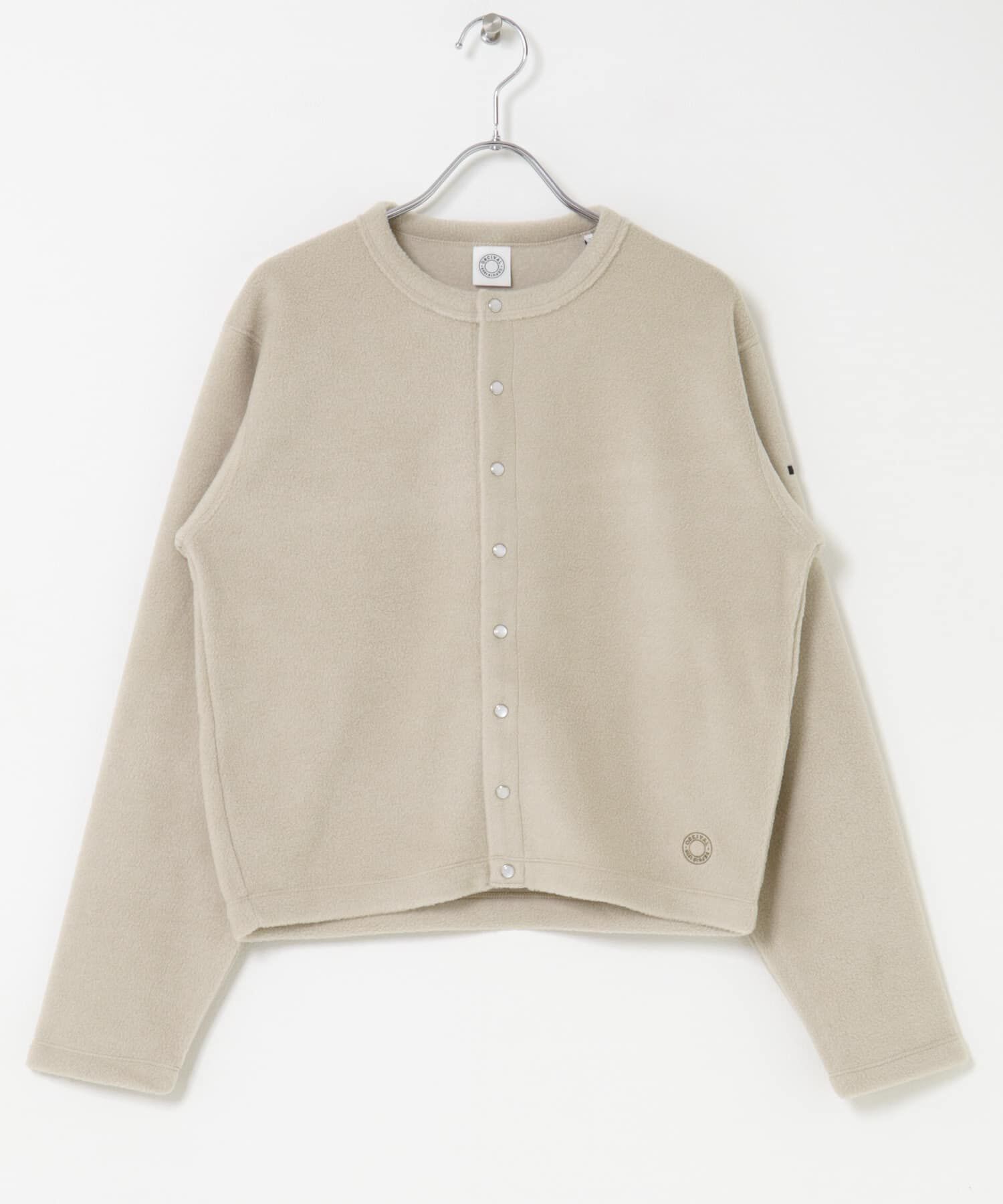 URBAN RESEARCH DOORS「ORCIVAL　CREW NECK CARDIGAN」|カーディガン|ライトベージュ