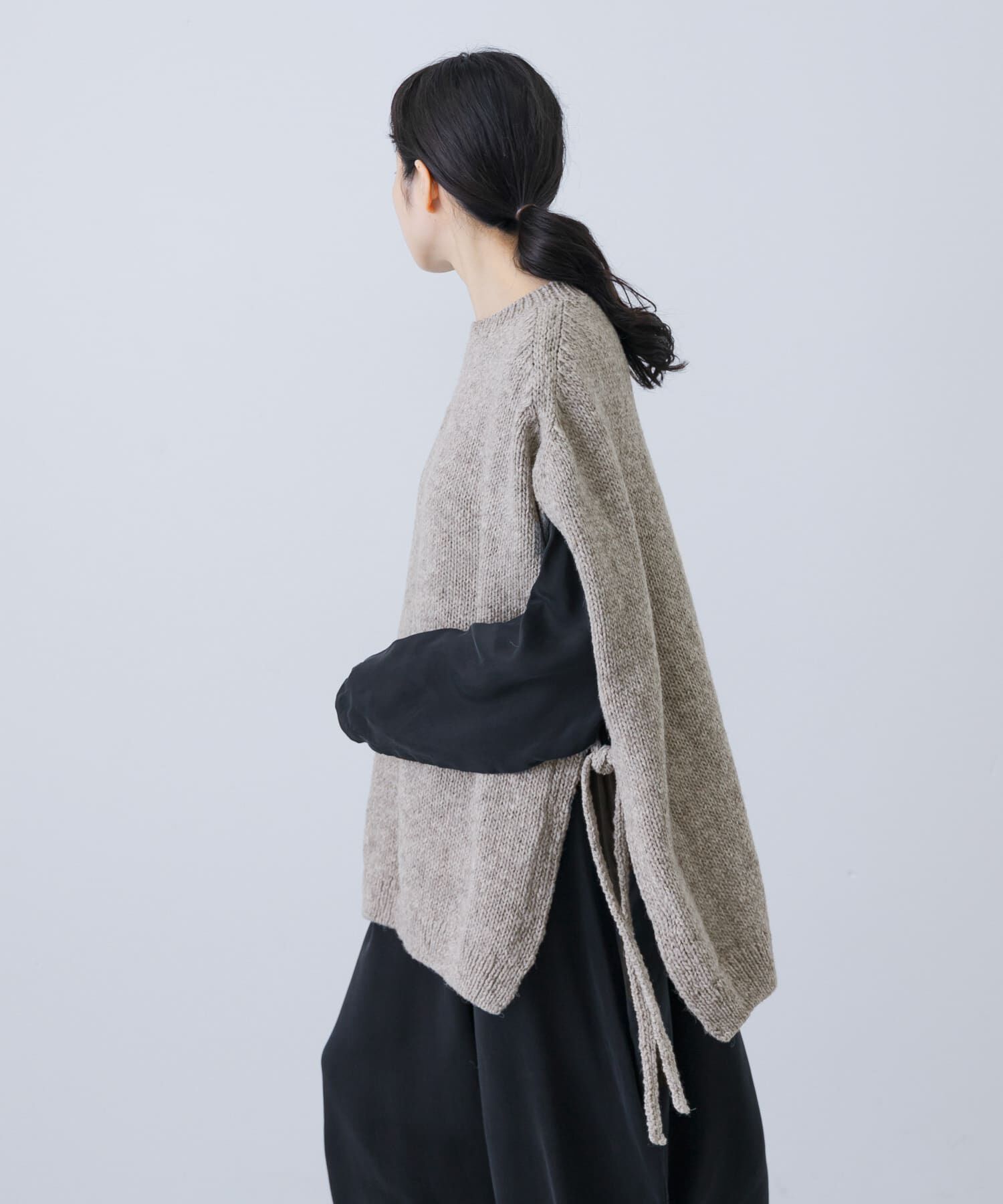 かぐれ「ペルーワイドニットベスト」|ニット・セーター|