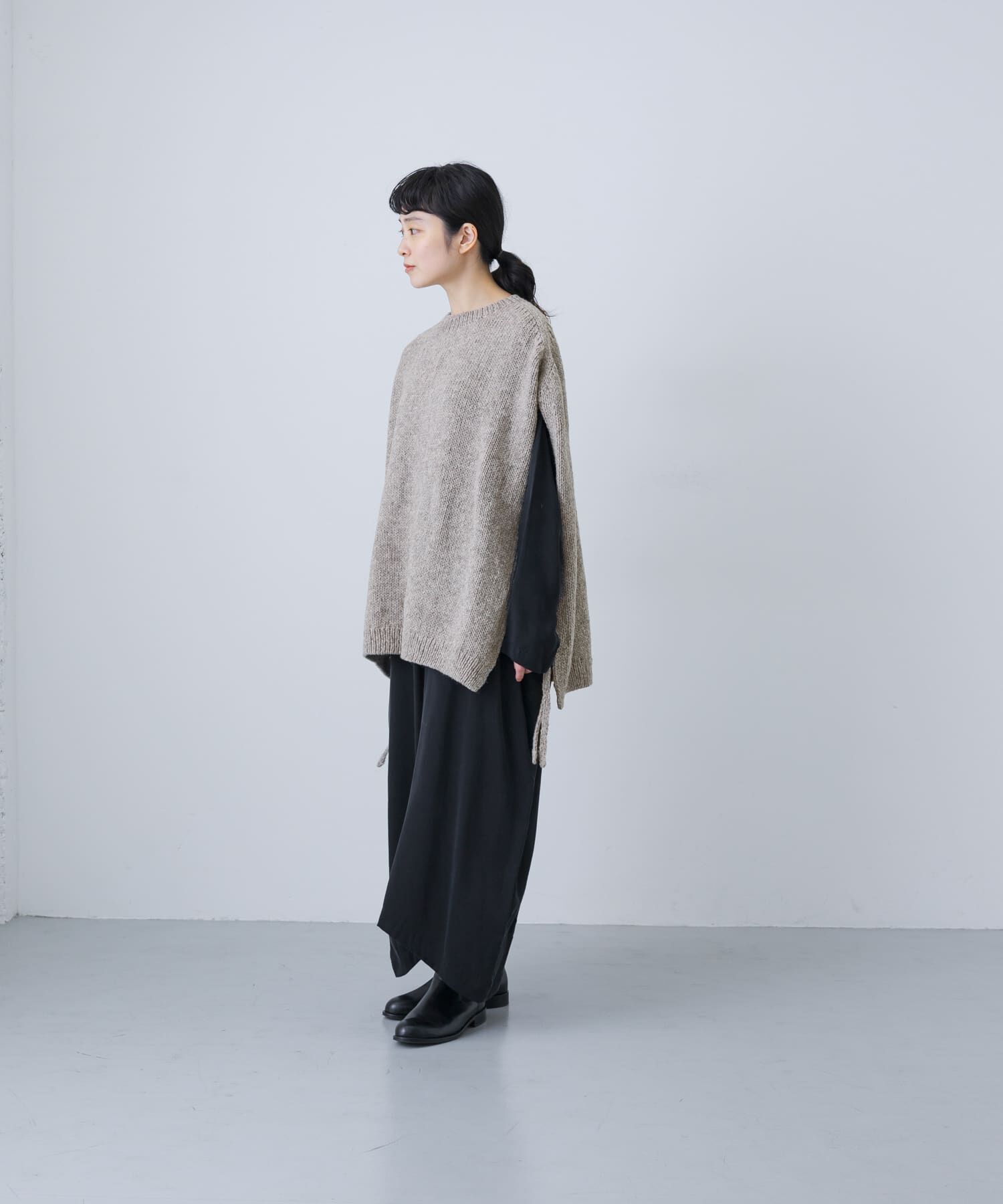 かぐれ「ペルーワイドニットベスト」|ニット・セーター|