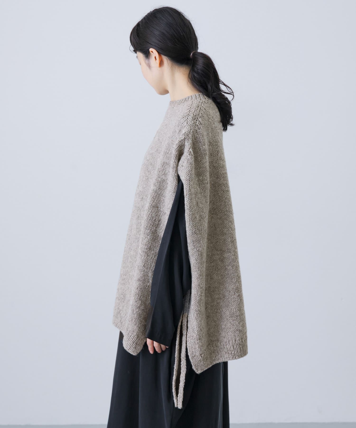 かぐれ「ペルーワイドニットベスト」|ニット・セーター|