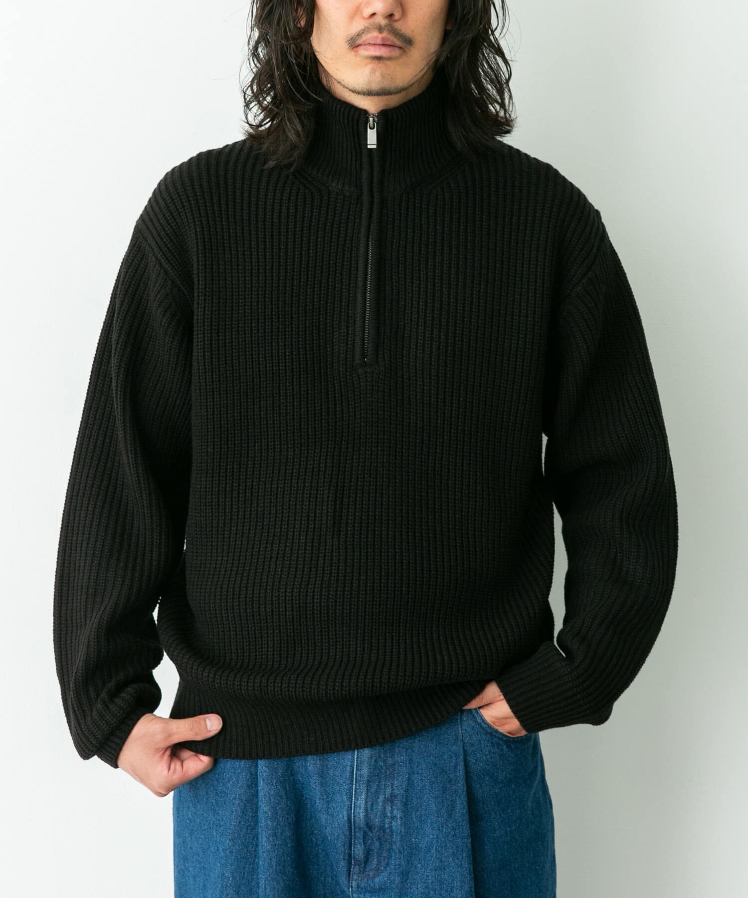 Sonny Label 「マルチサイズハーフジップニットプルオーバー」|ニット・セーター|