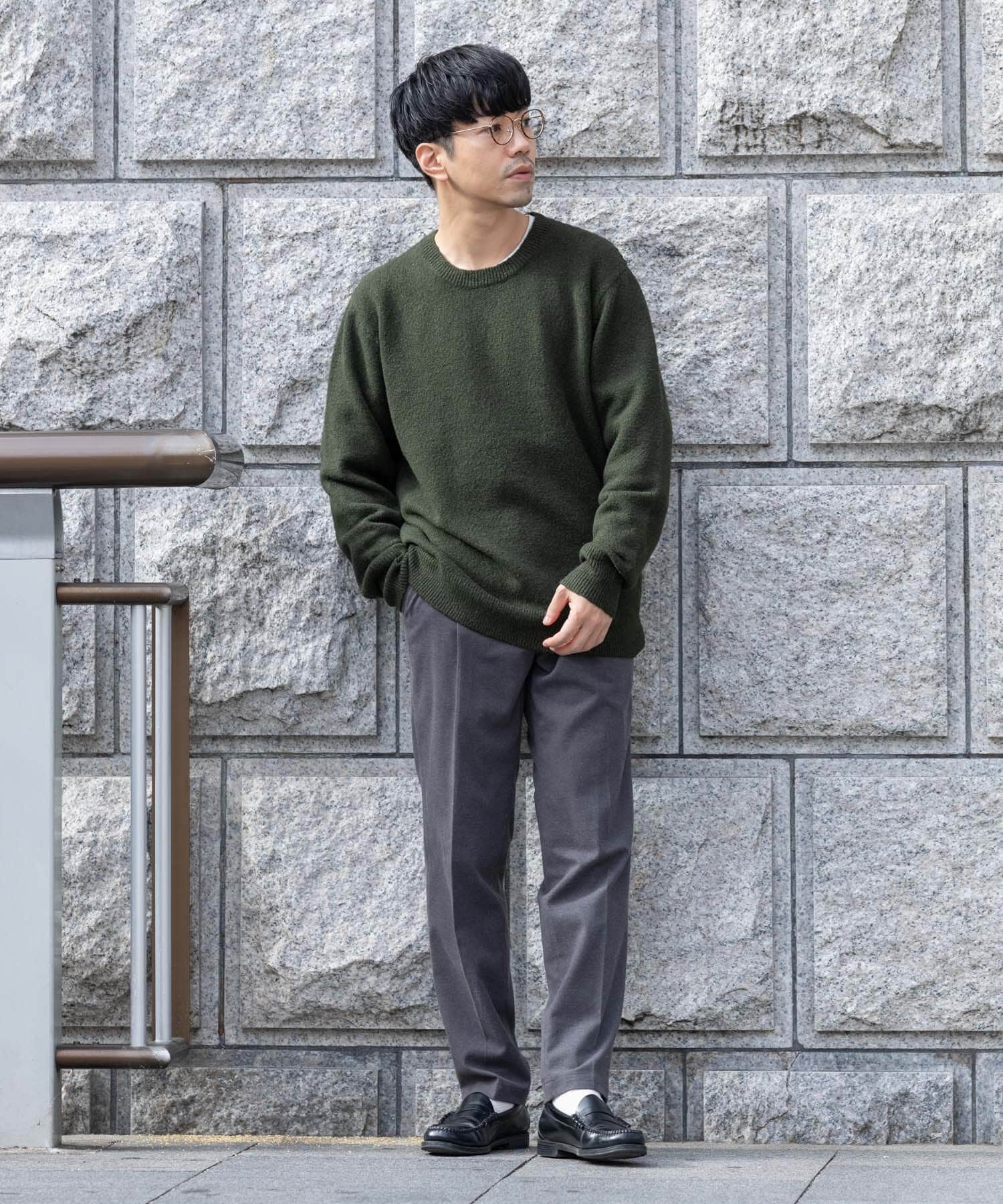 URBAN RESEARCH ROSSO「ブークレストレッチクルーニット」|ニット・セーター|