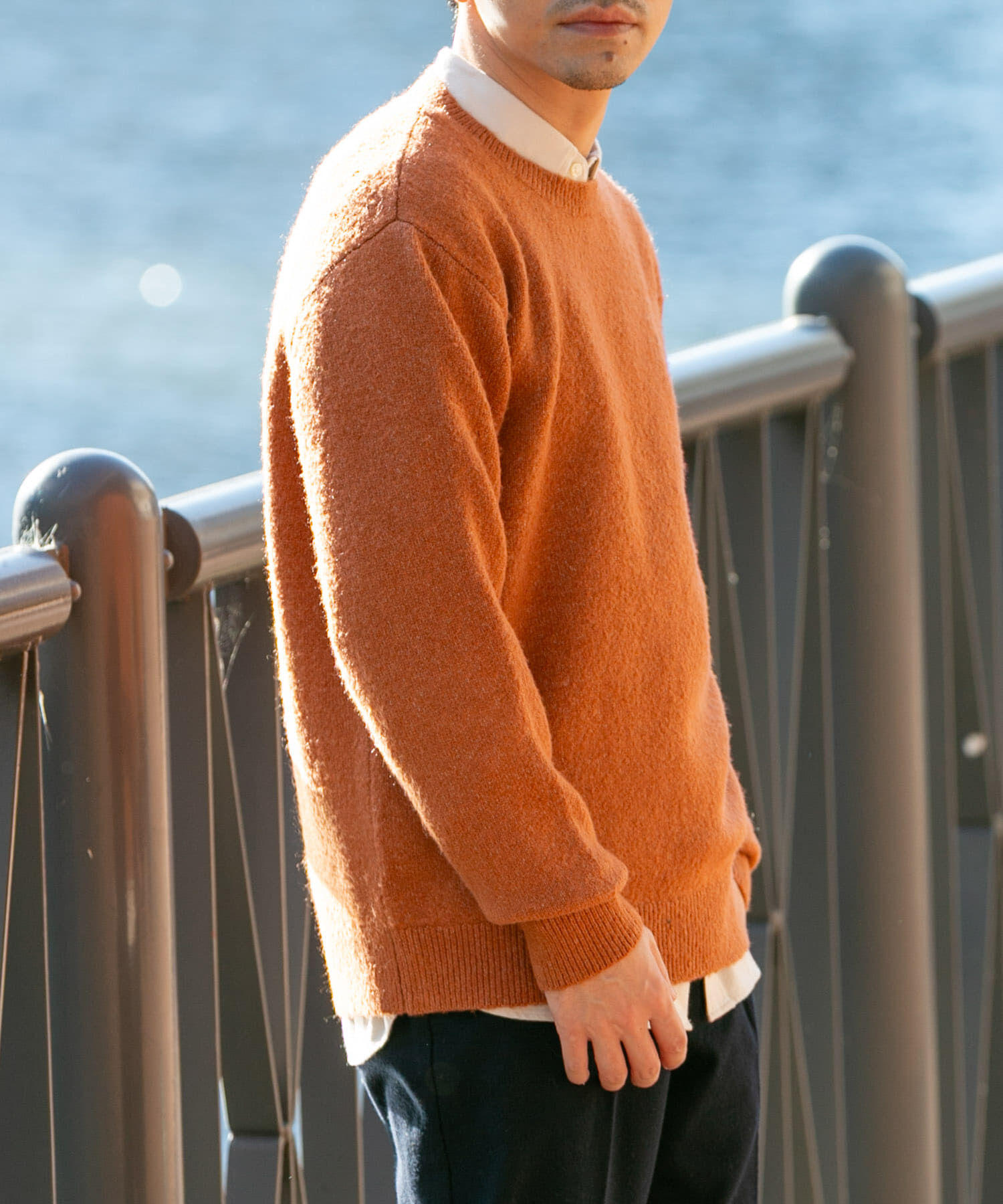 URBAN RESEARCH ROSSO「ブークレストレッチクルーニット」|ニット・セーター|