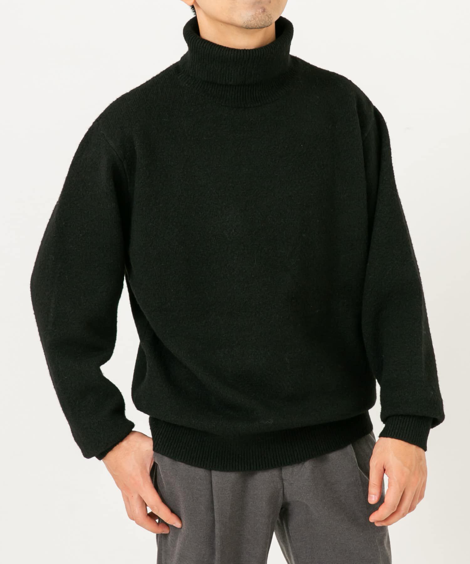 URBAN RESEARCH ROSSO「ブークレストレッチタートルニット」|ニット・セーター|