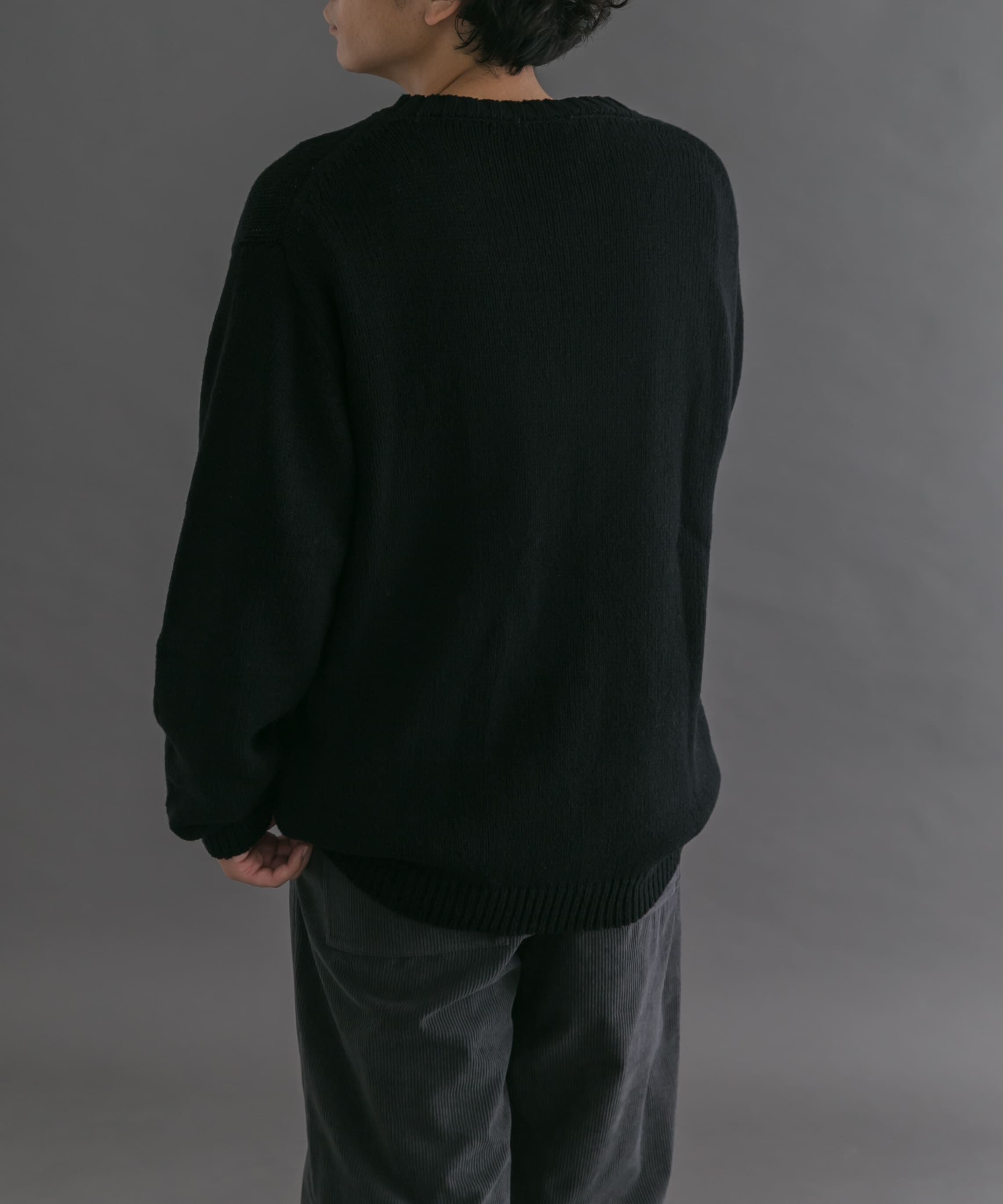 URBAN RESEARCH DOORS「FORK&SPOON　コットンウールVネックニット」|ニット・セーター|