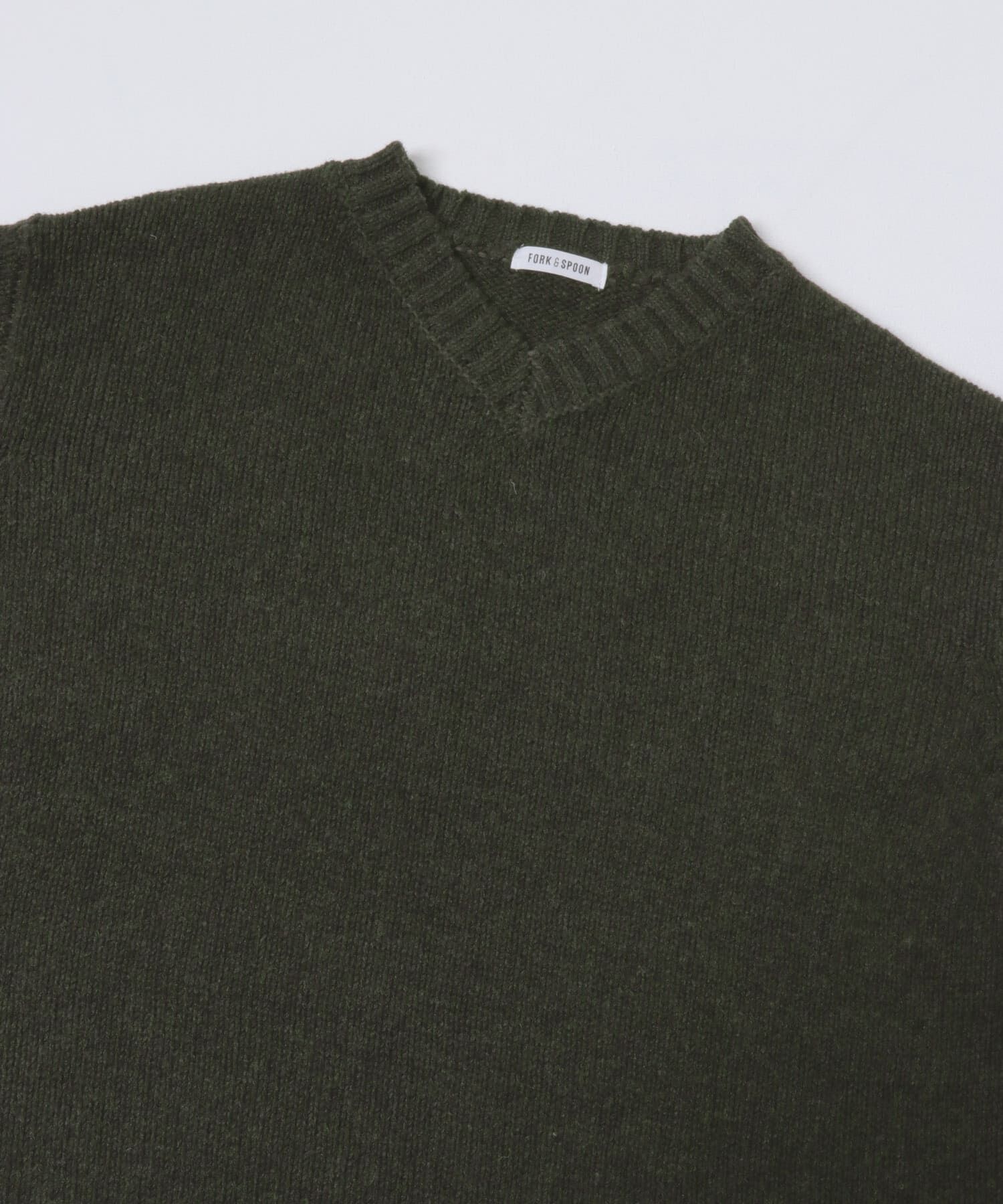 URBAN RESEARCH DOORS「FORK&SPOON　コットンウールVネックニット」|ニット・セーター|