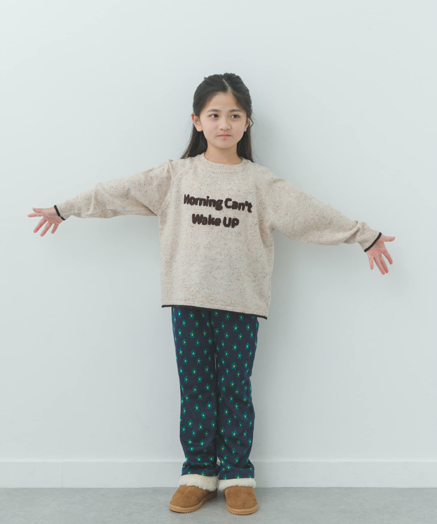 URBAN RESEARCH DOORS「サガラ刺繍ロゴニット(KIDS)」|ニット・セーター|