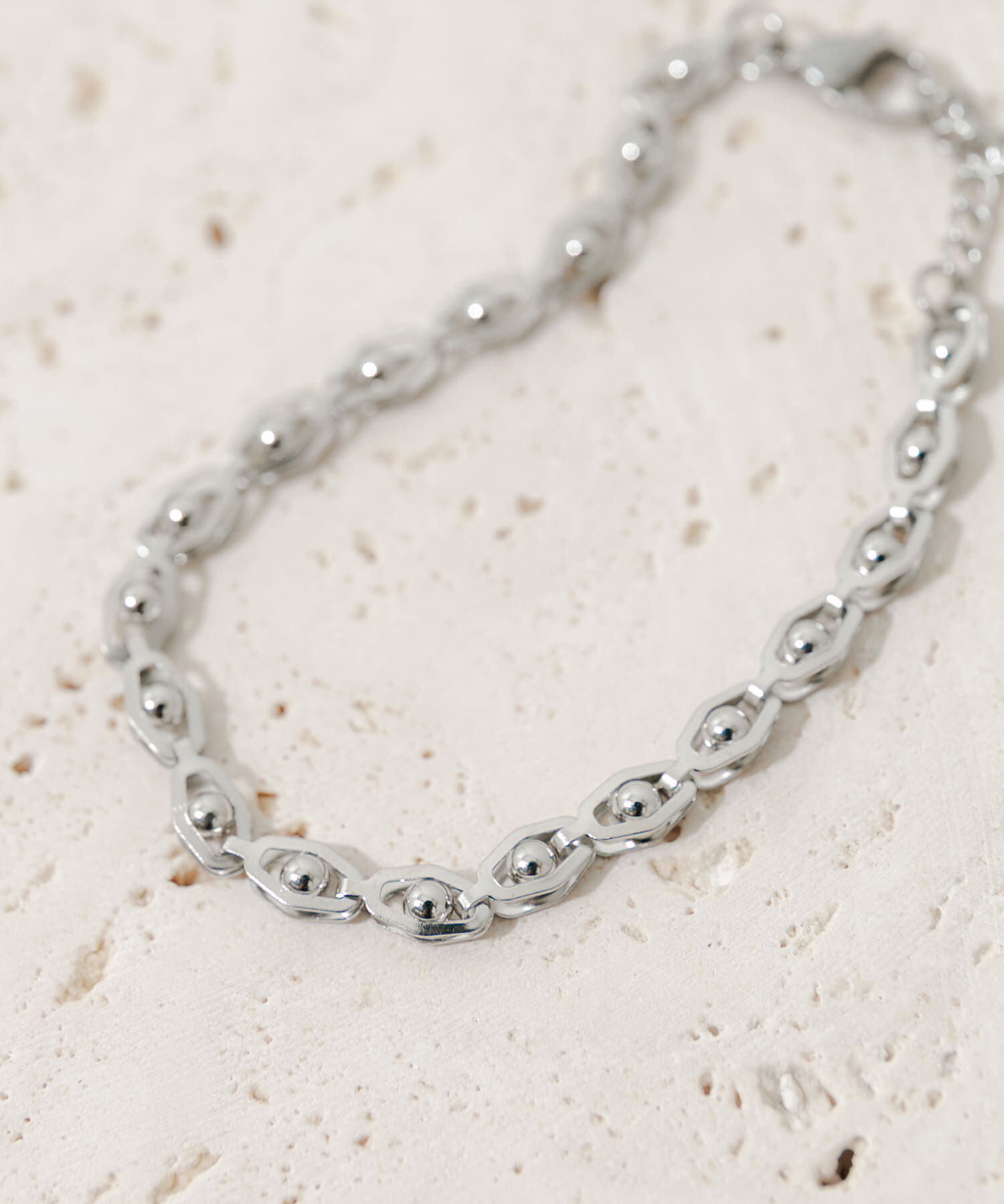 SMELLY「ステンレスボールリンクチェーンブレスレット」|ブレスレット・バングル|