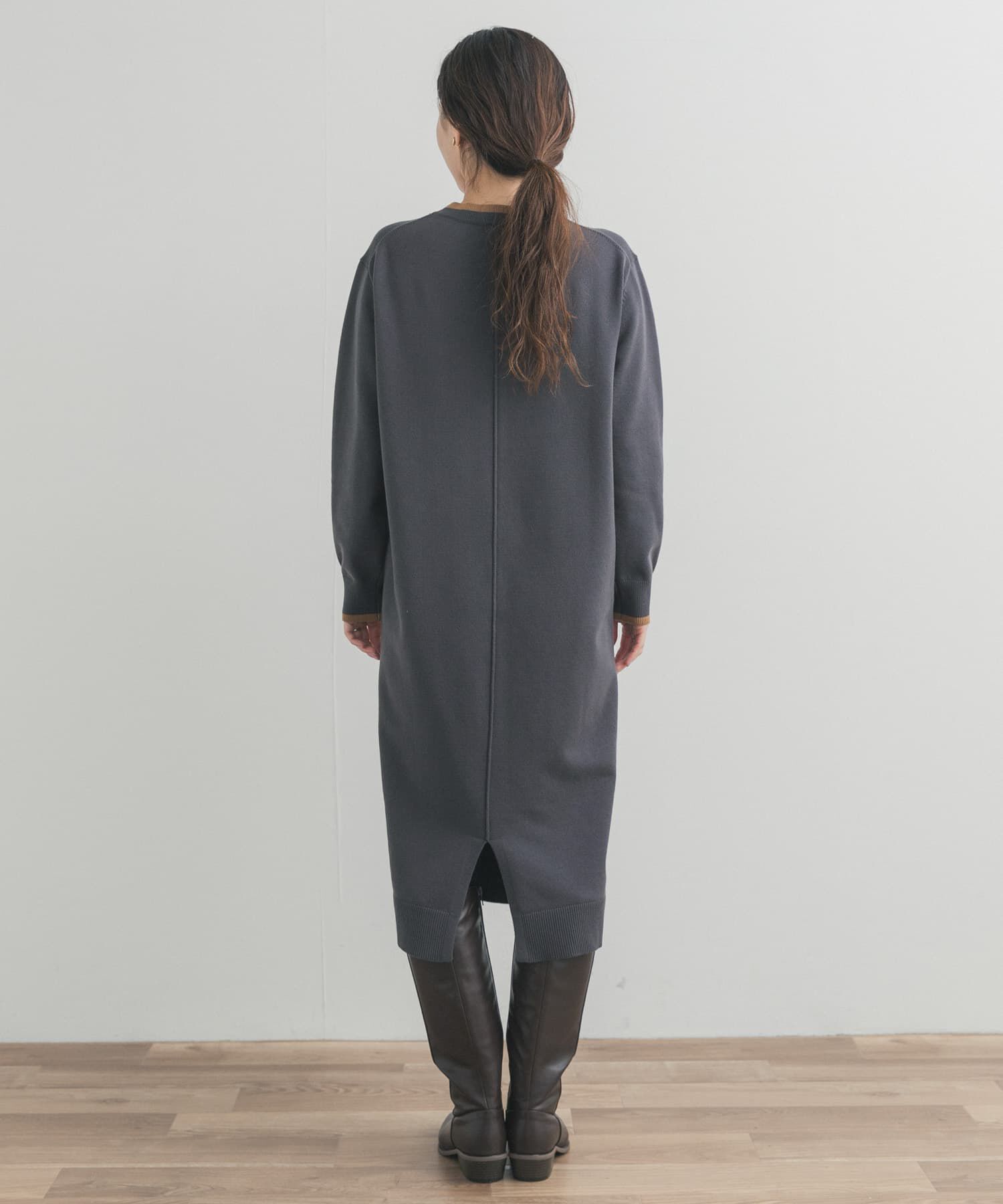 URBAN RESEARCH DOORS「バイカラーKNITワンピース」|ワンピース|
