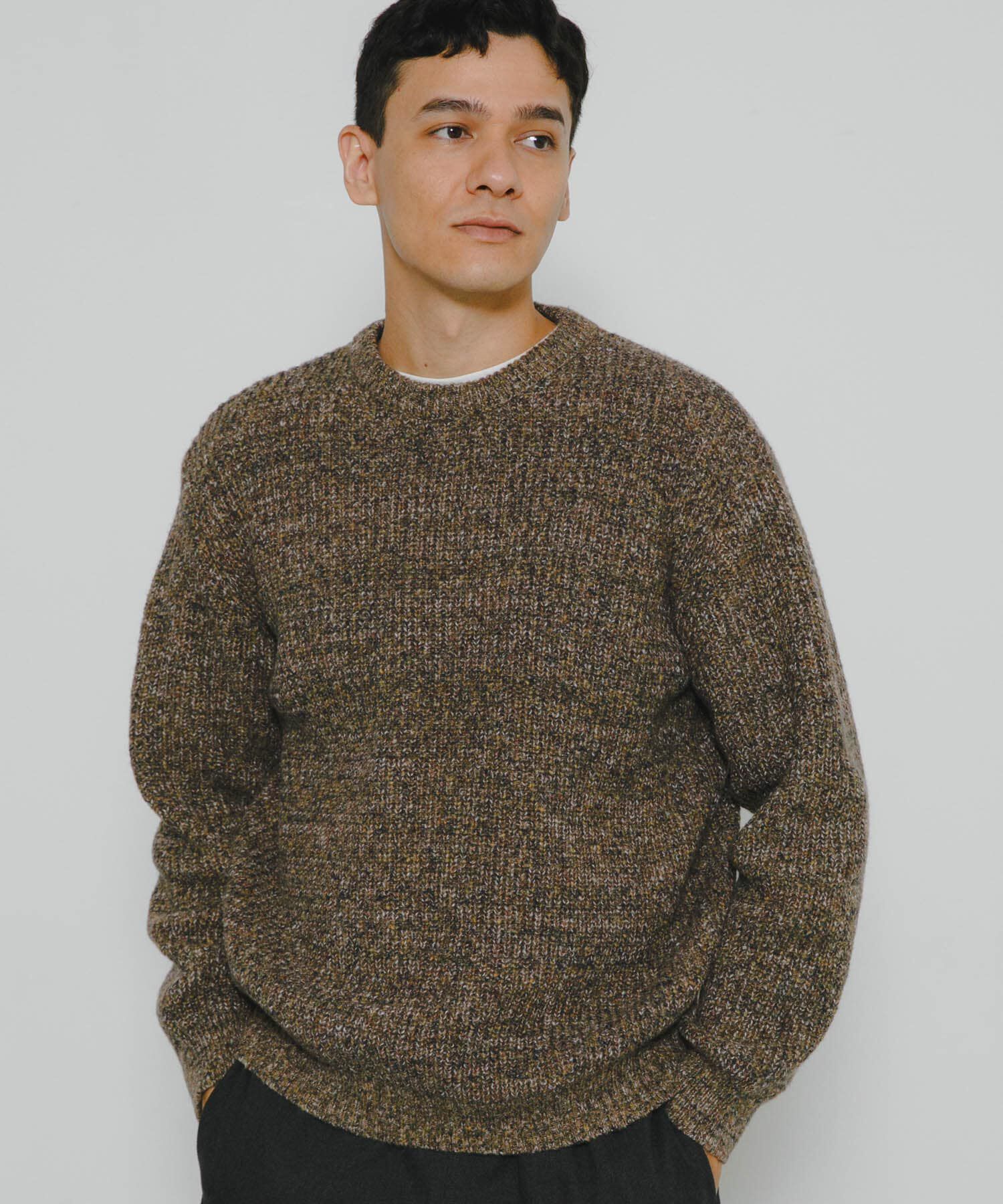 Sonny Label 「ミックスカラーニットプルオーバー」|ニット・セーター|ブラウン系その他