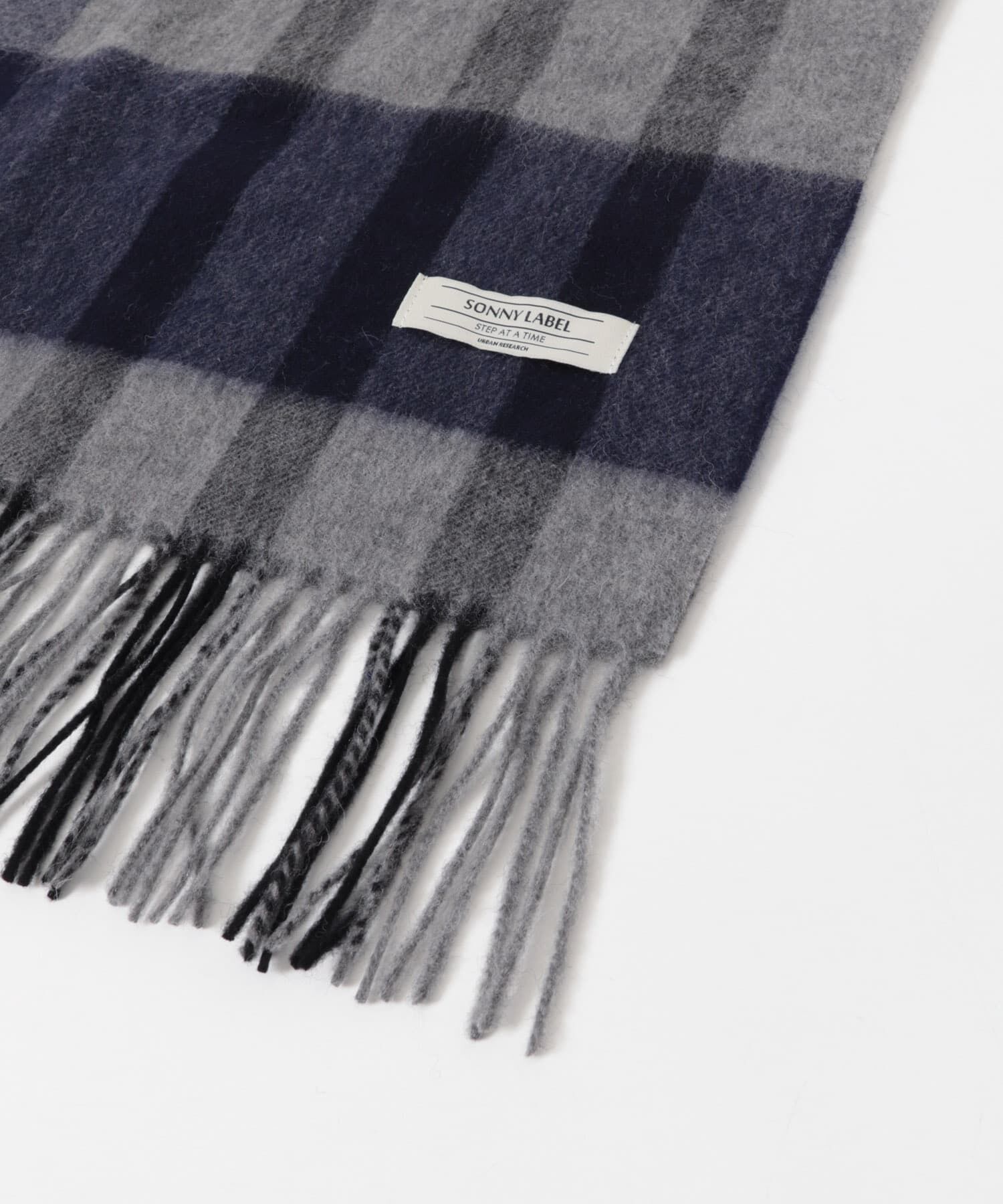 Sonny Label 「ウールカシミヤチェックワイドマフラー」|マフラー|