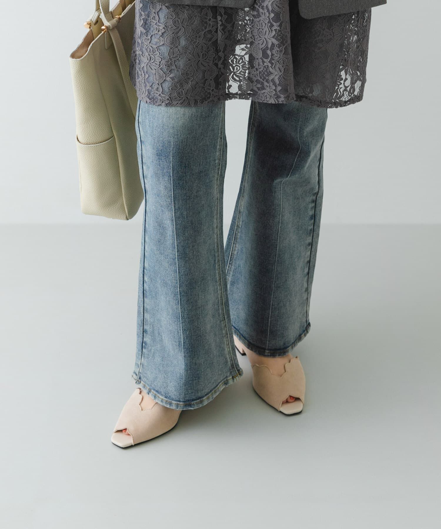 RODE SKO「ピープトゥスカラップセパレートサンダル」|サンダル|