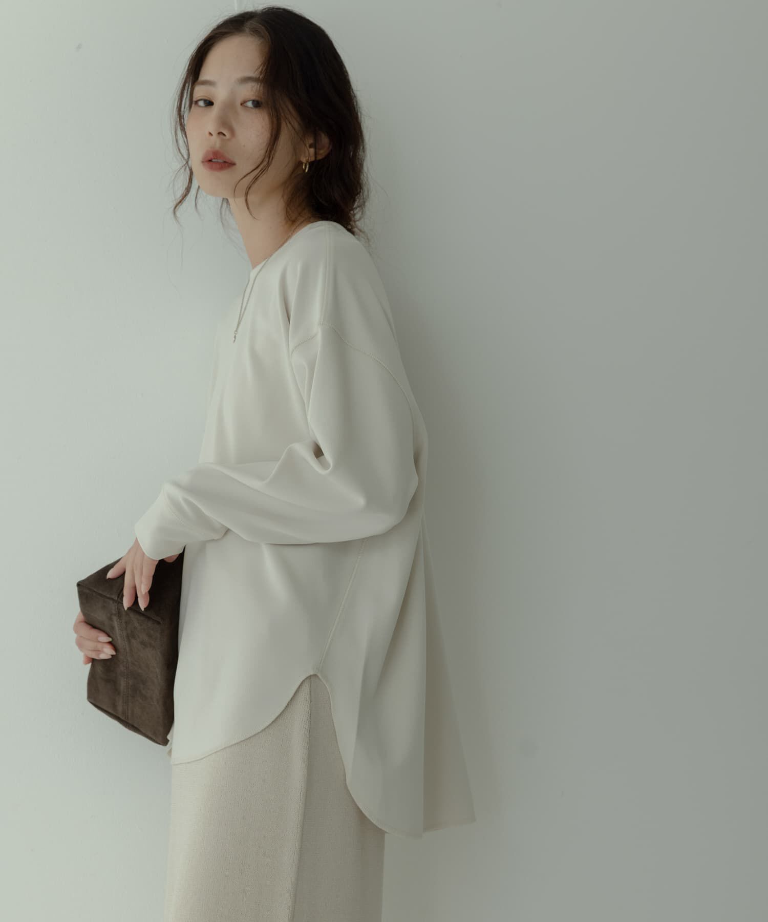 Sonny Label 「カットジョーゼットプルオーバー」|Tシャツ・カットソー|グレー系その他