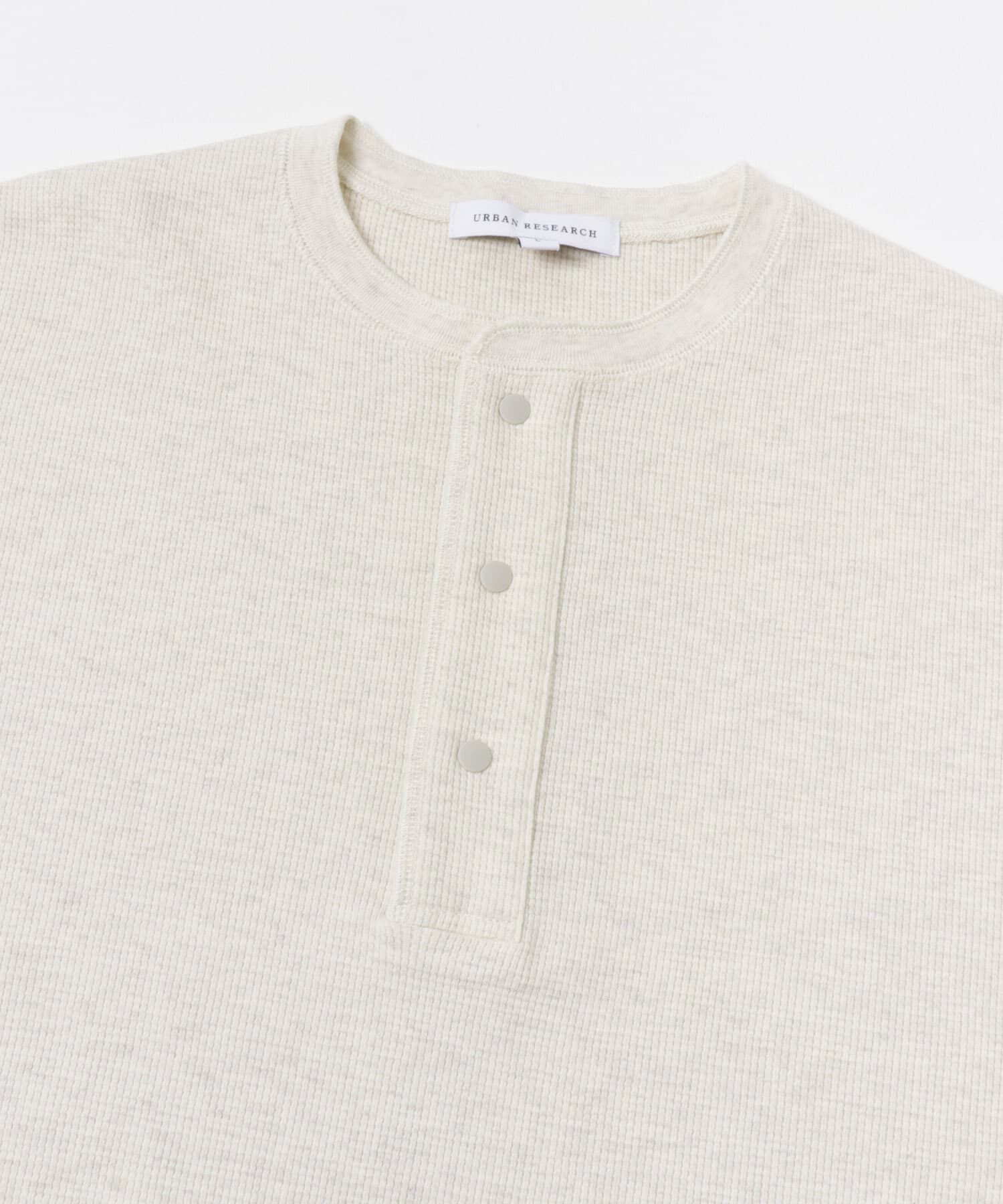 URBAN RESEARCH「『UR TECH』度詰めワッフルヘンリーロングスリーブ」|Tシャツ・カットソー|